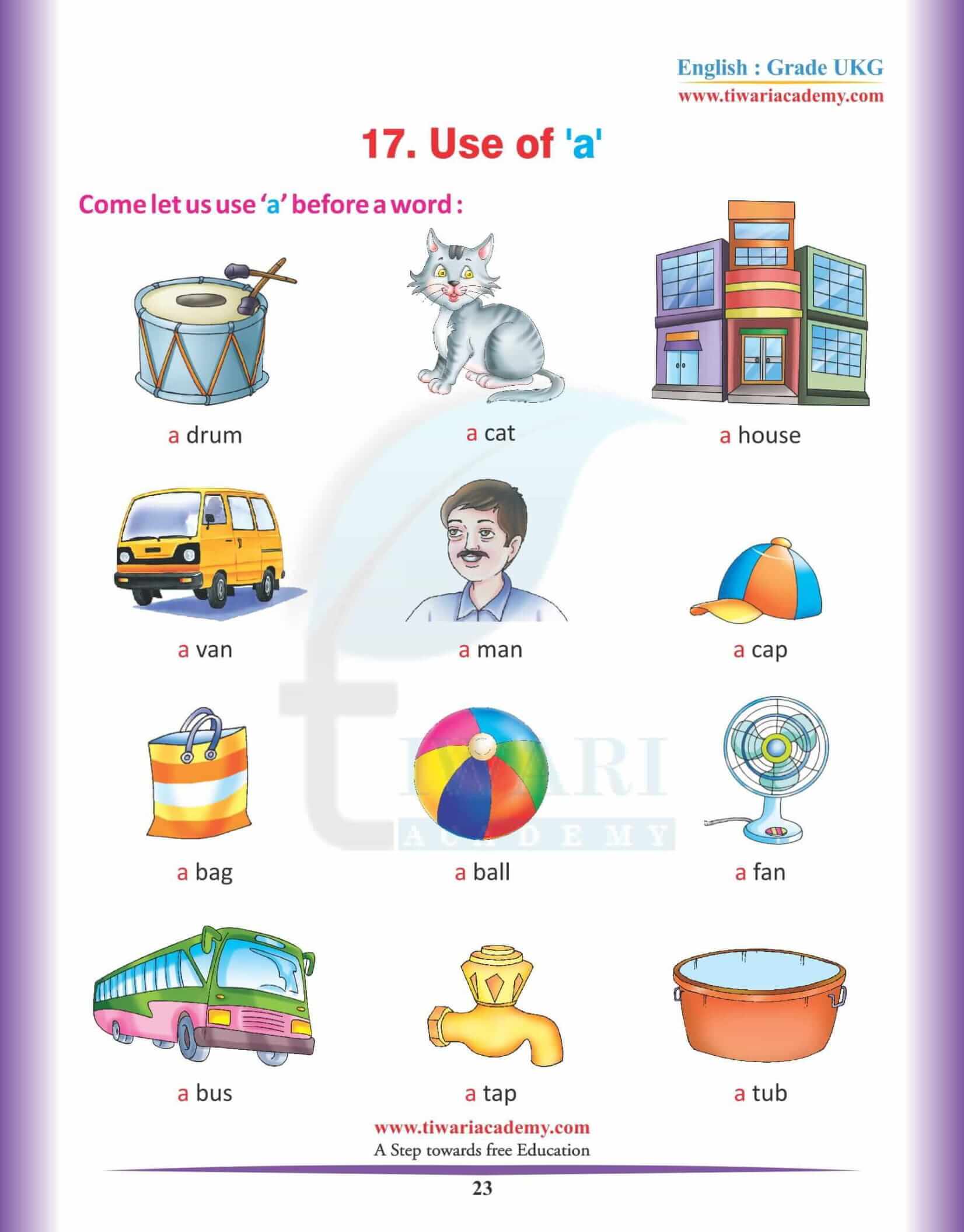 KG English Reading Book 22