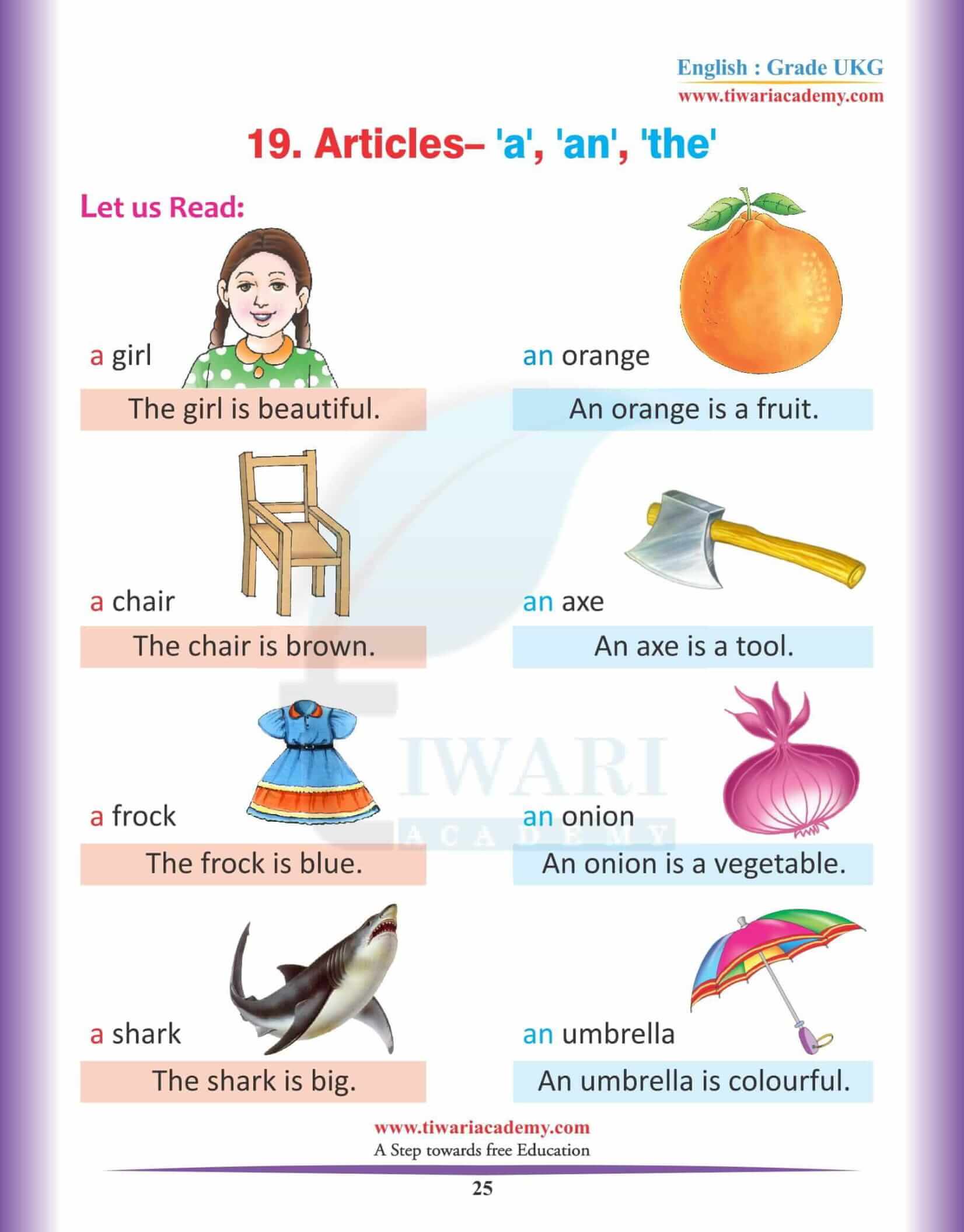 KG English Reading Book 24