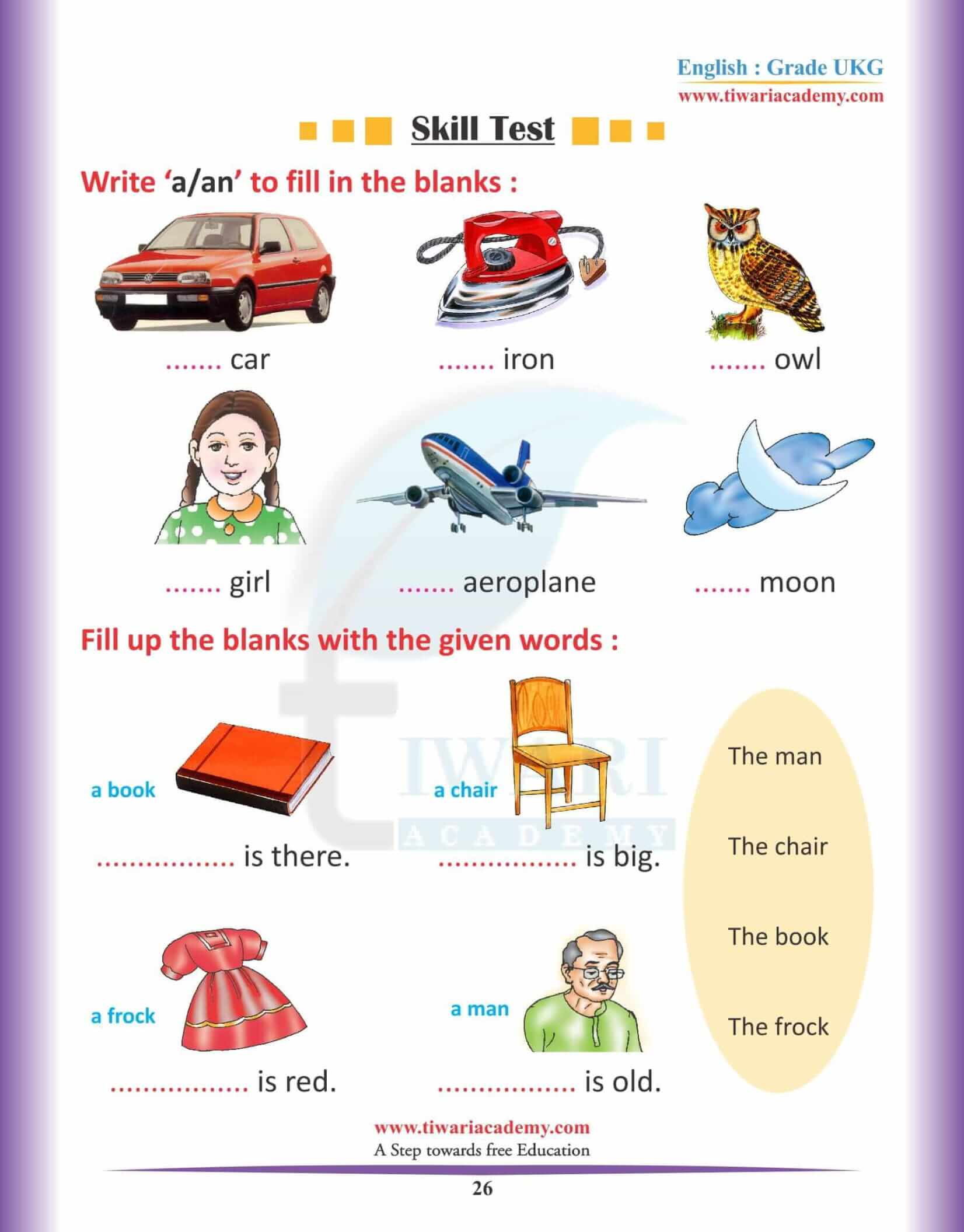 KG English Reading Book 25