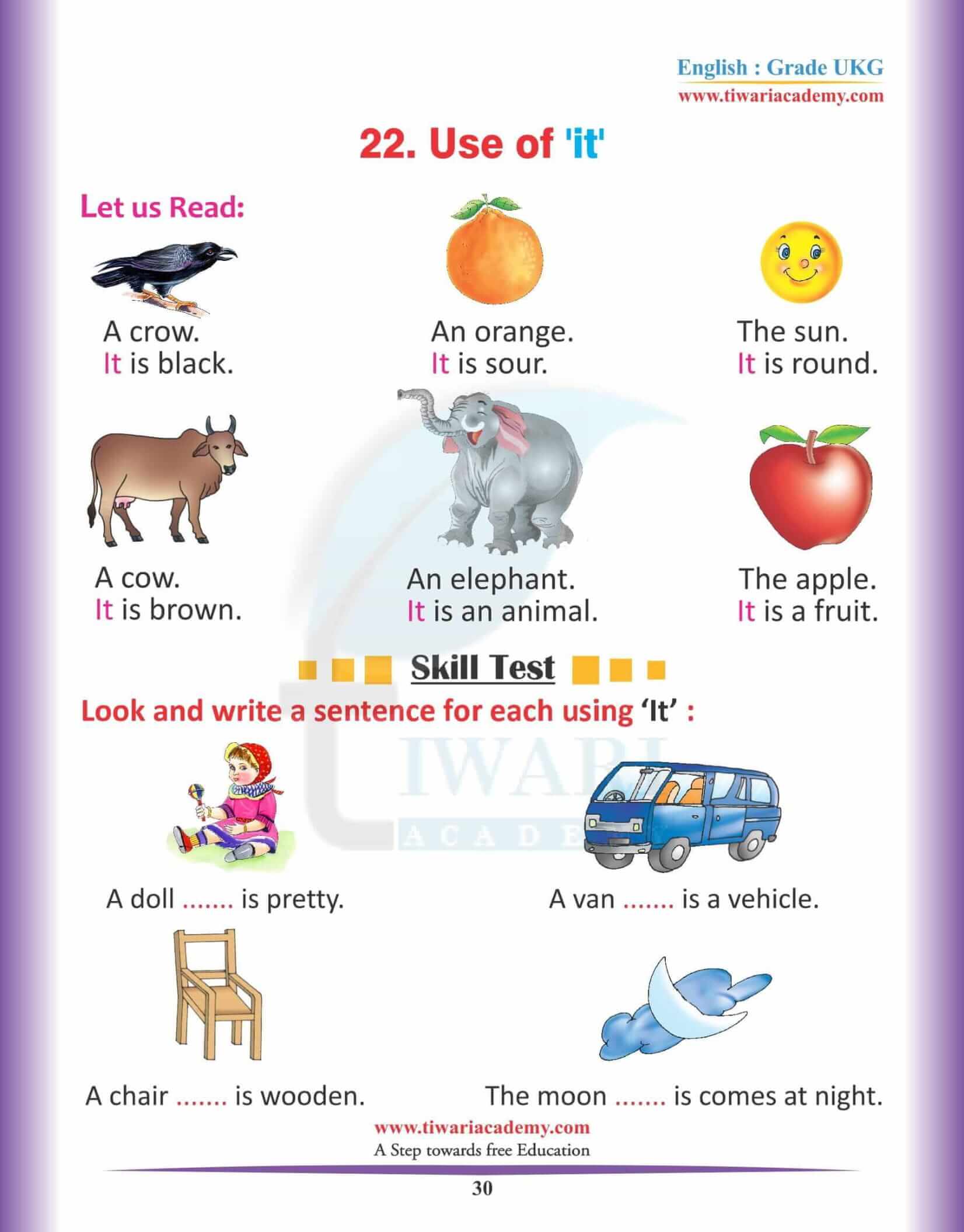 KG English Reading Book 28