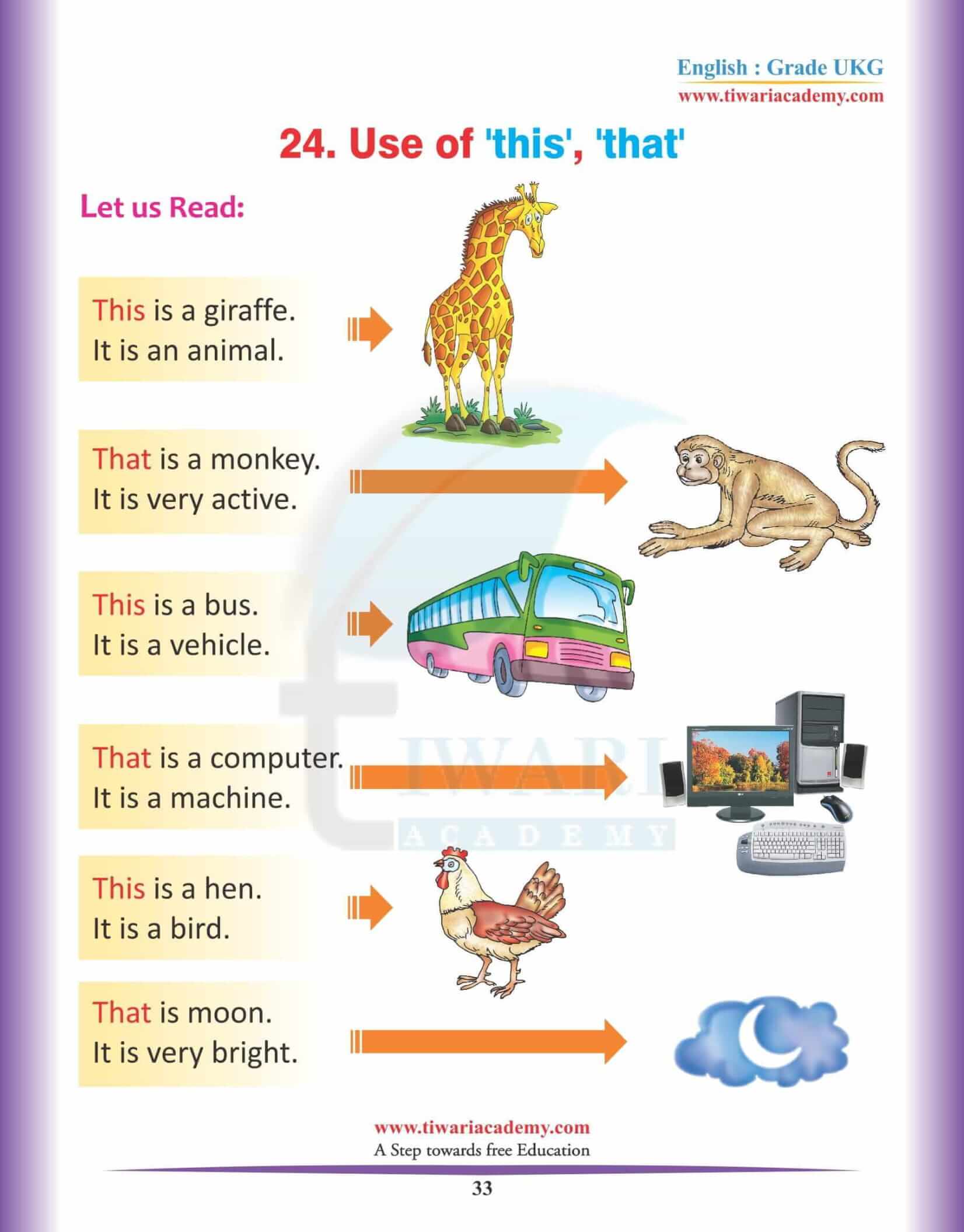 KG English Practice Book 2