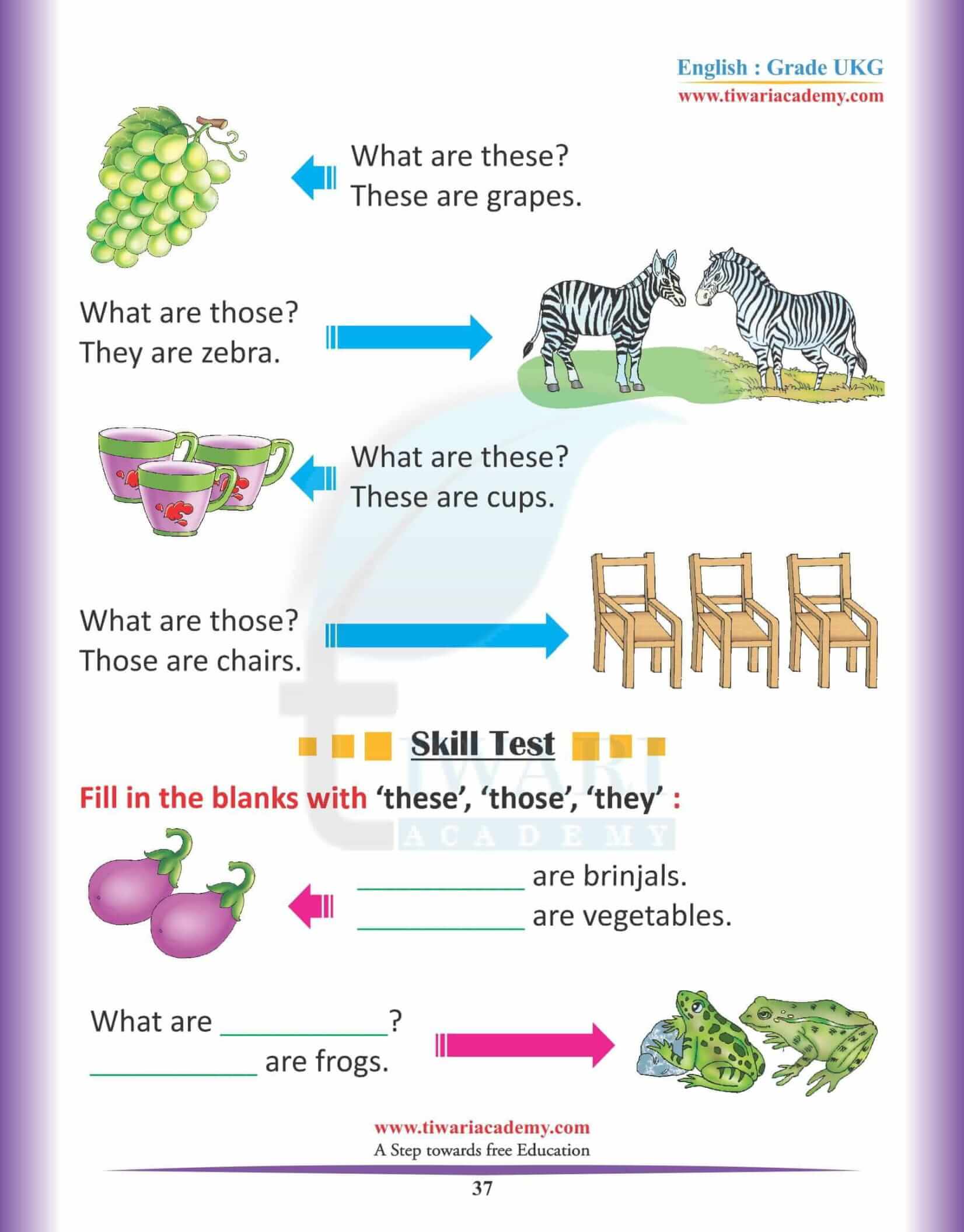 KG English Practice Book 6