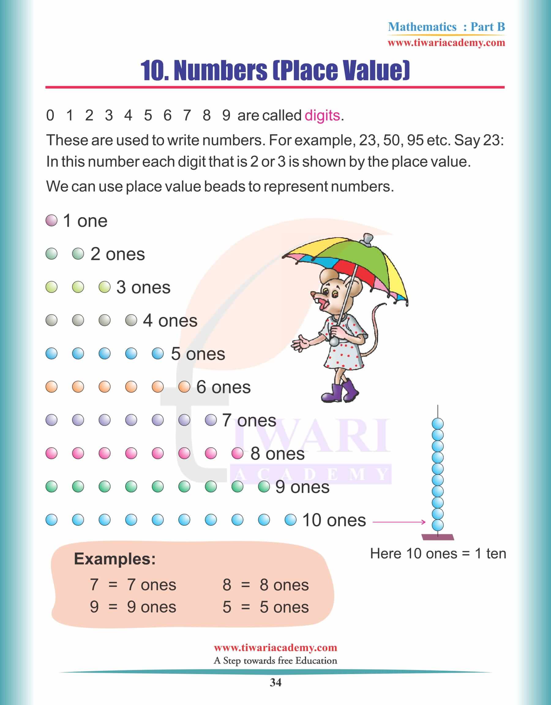 KG Maths Reading Practice Book 34
