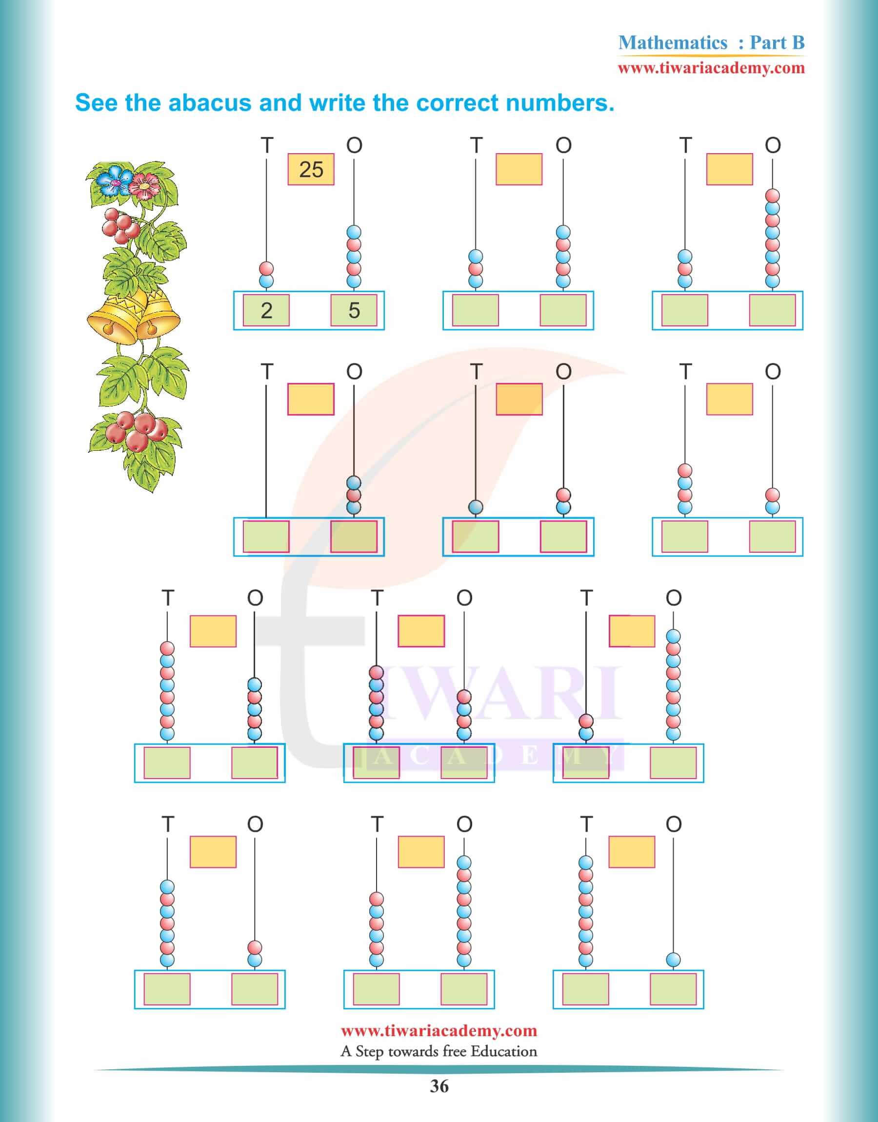 KG Maths Reading Practice Book 36