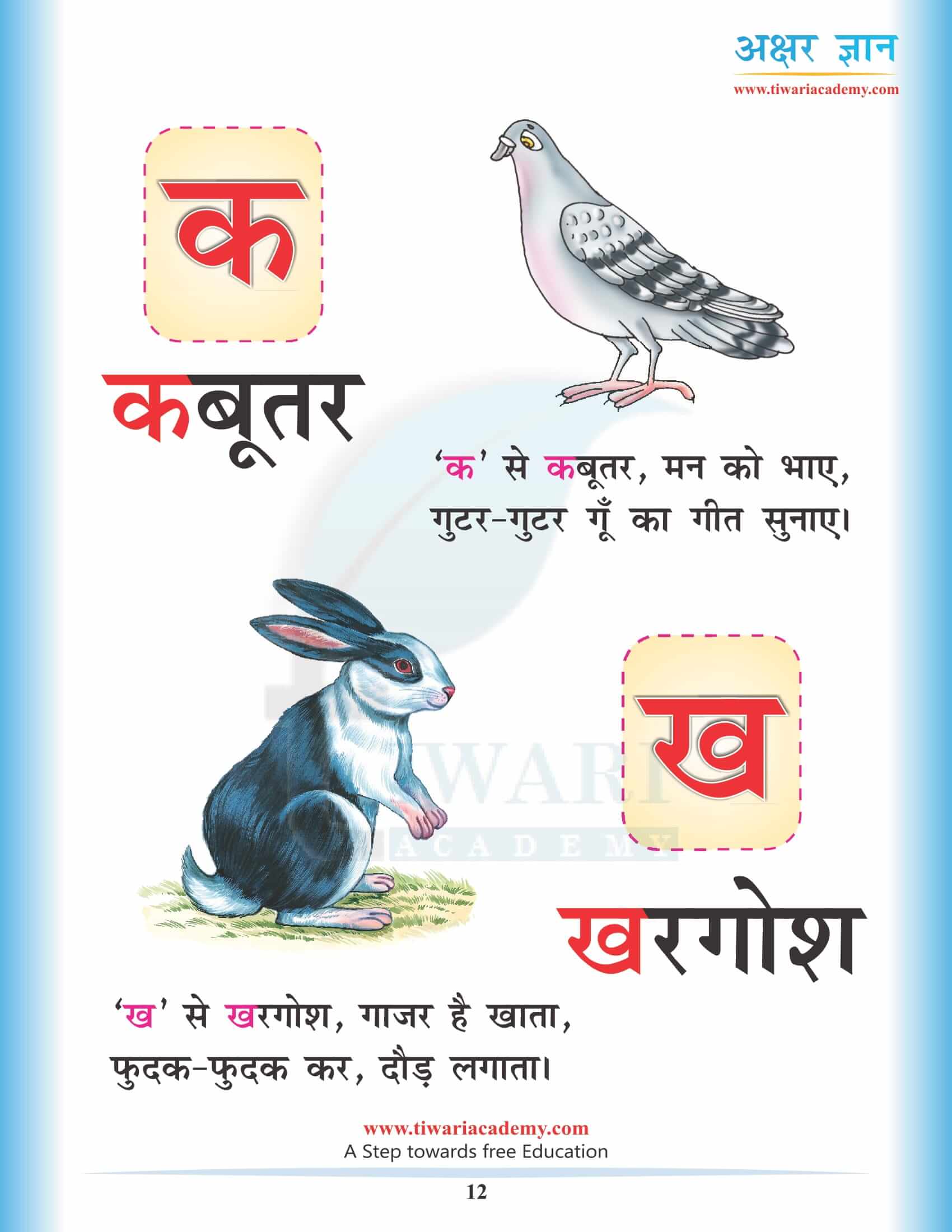 Hindi Alphabets ka