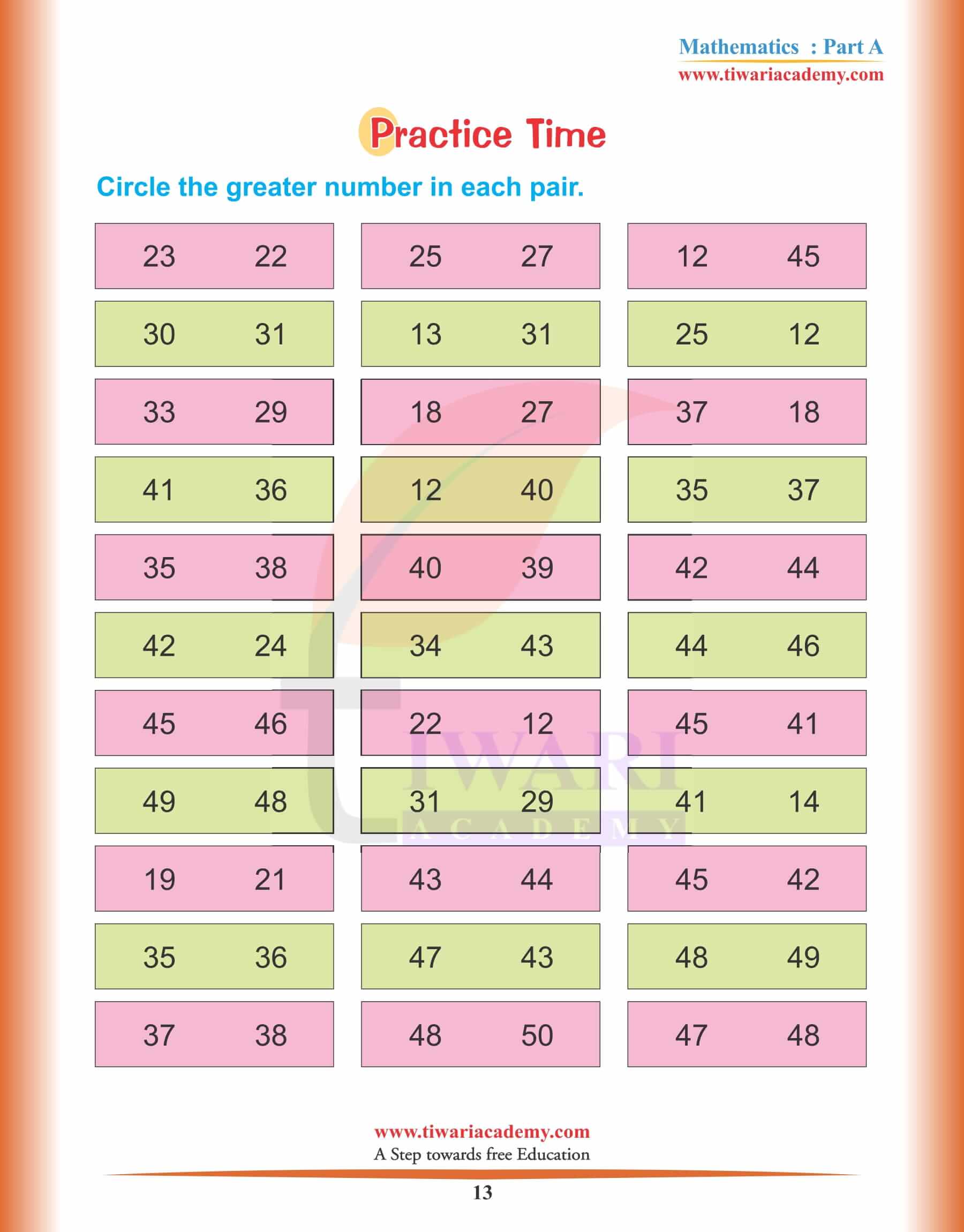 Nursery Maths Topic 13