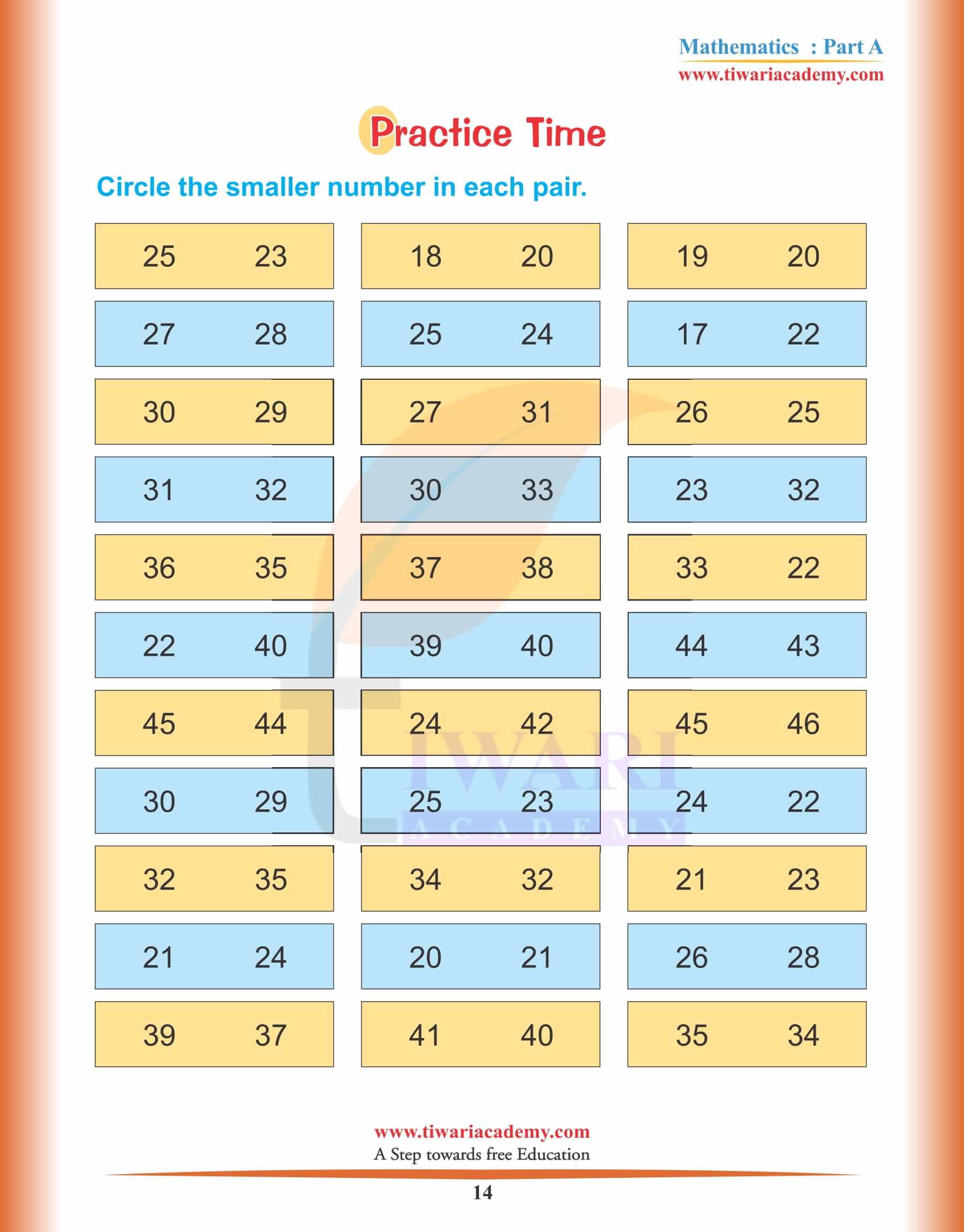 Nursery Maths Topic 14