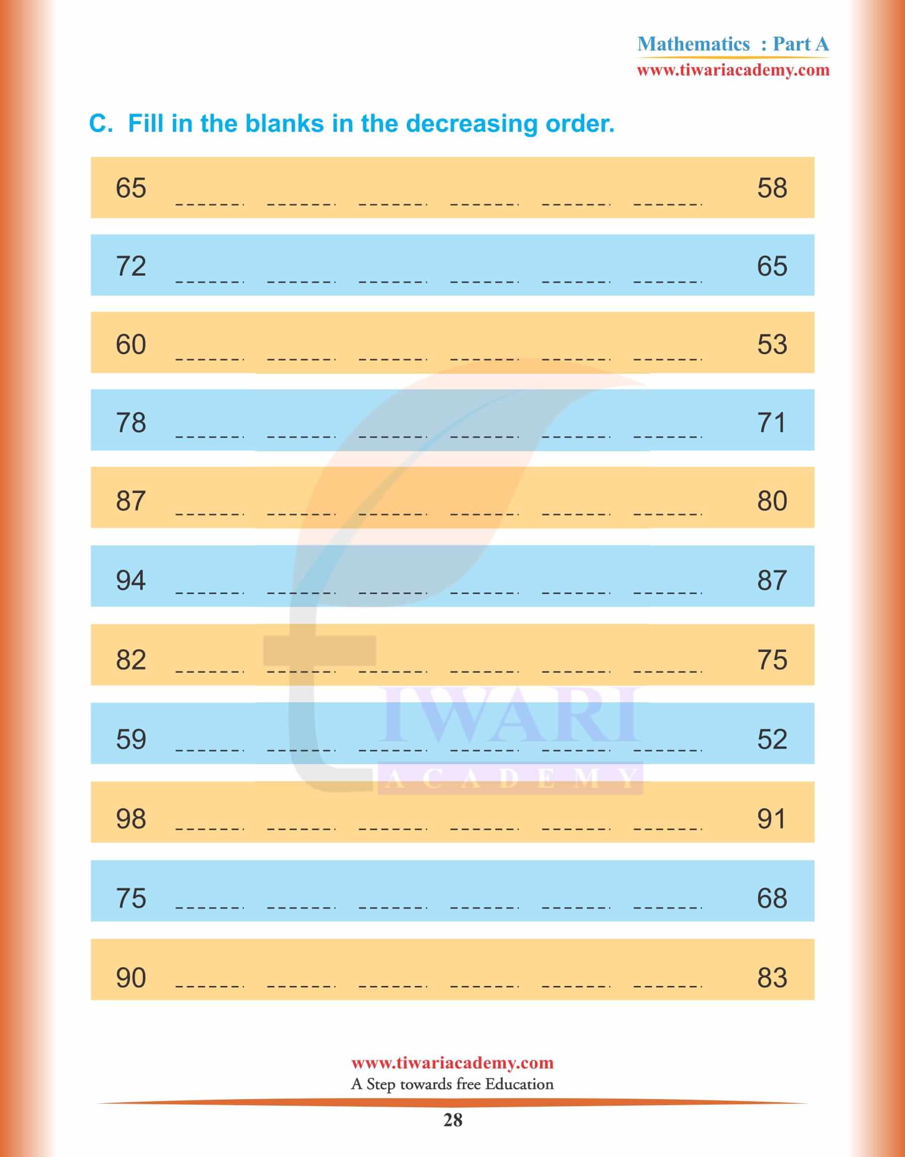 Nursery Maths Topic 29