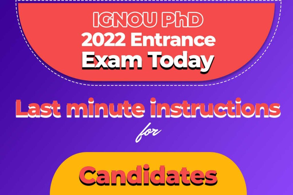 phd entrance exam 2022 23