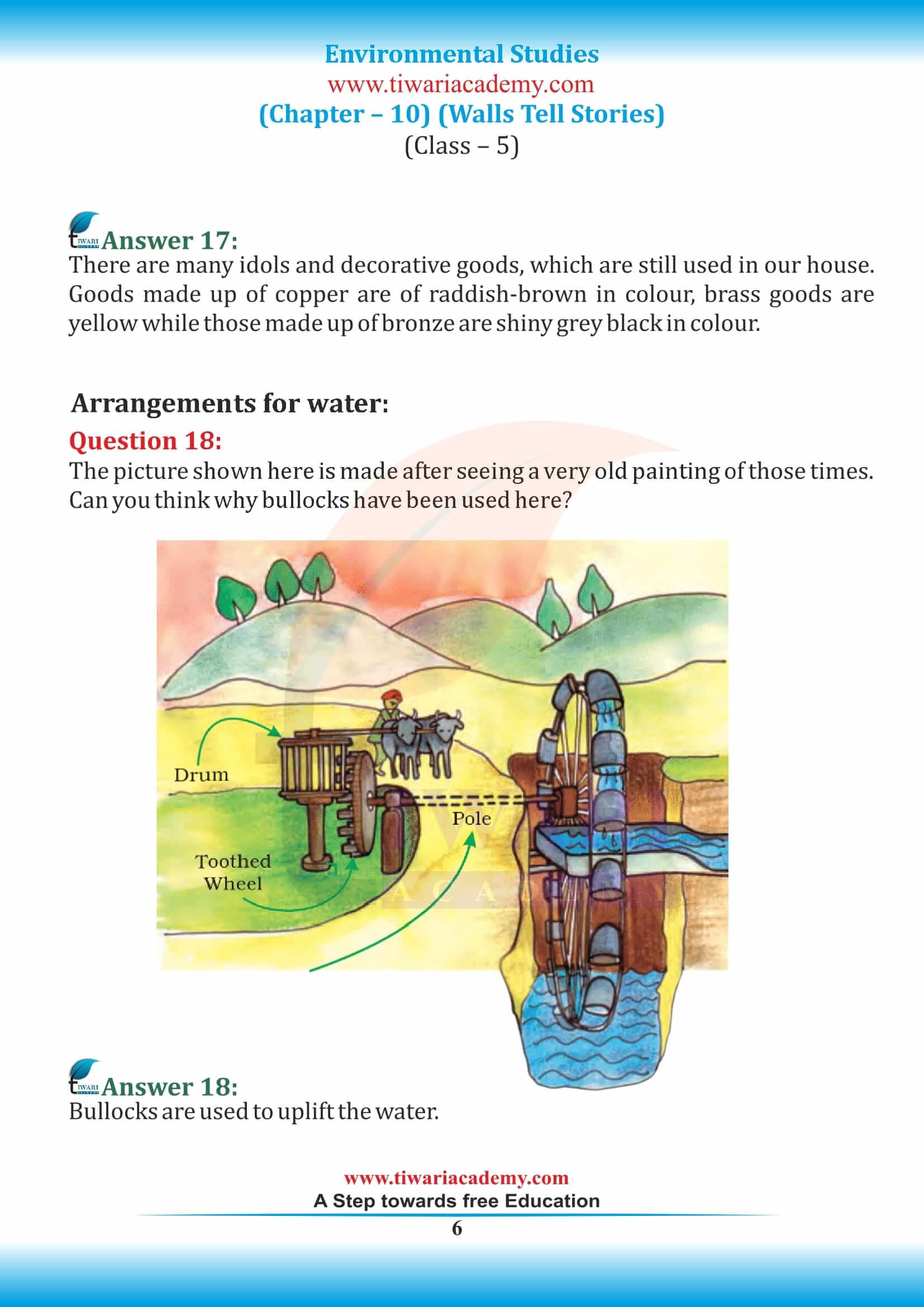 NCERT Solutions for Class 5 EVS Chapter 10 PDF download