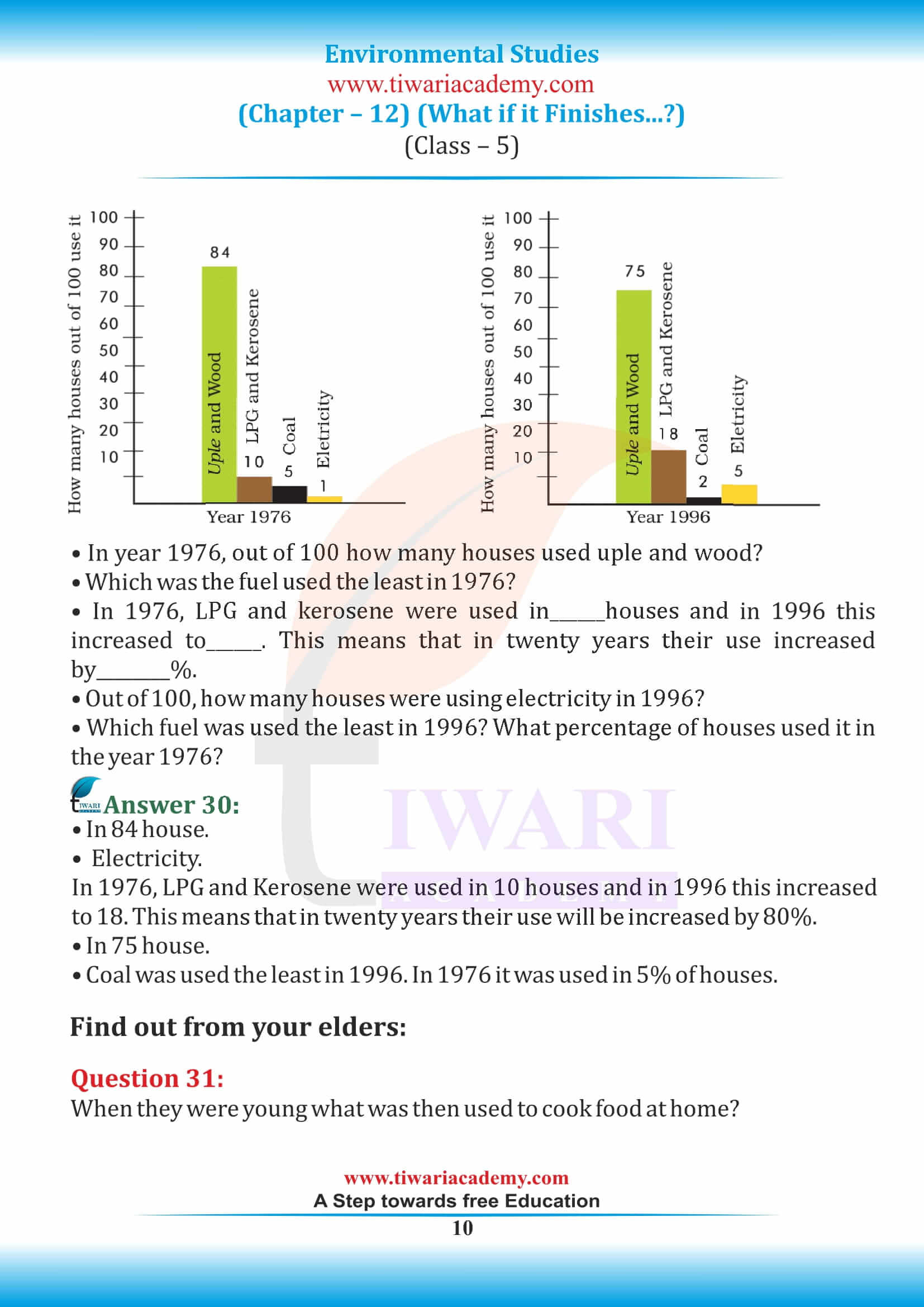 Class 5 EVS Chapter 12 English Medium answers