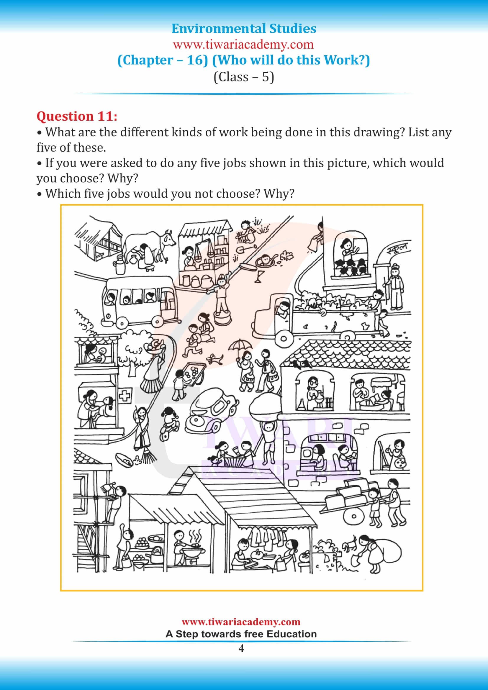 NCERT Solutions for Class 5 EVS Chapter 16 in English Medium