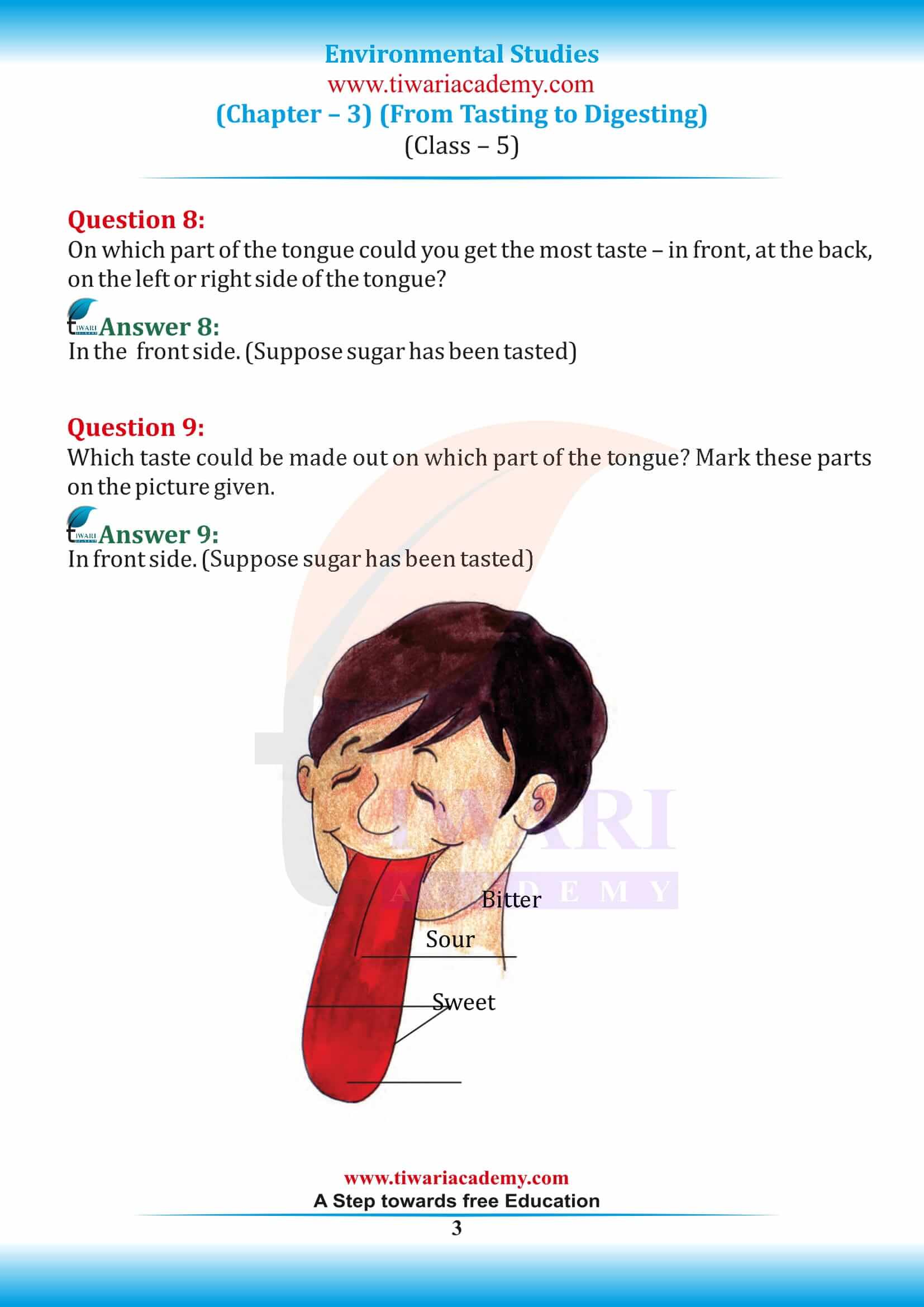 NCERT Solutions Class 5 EVS Chapter 3