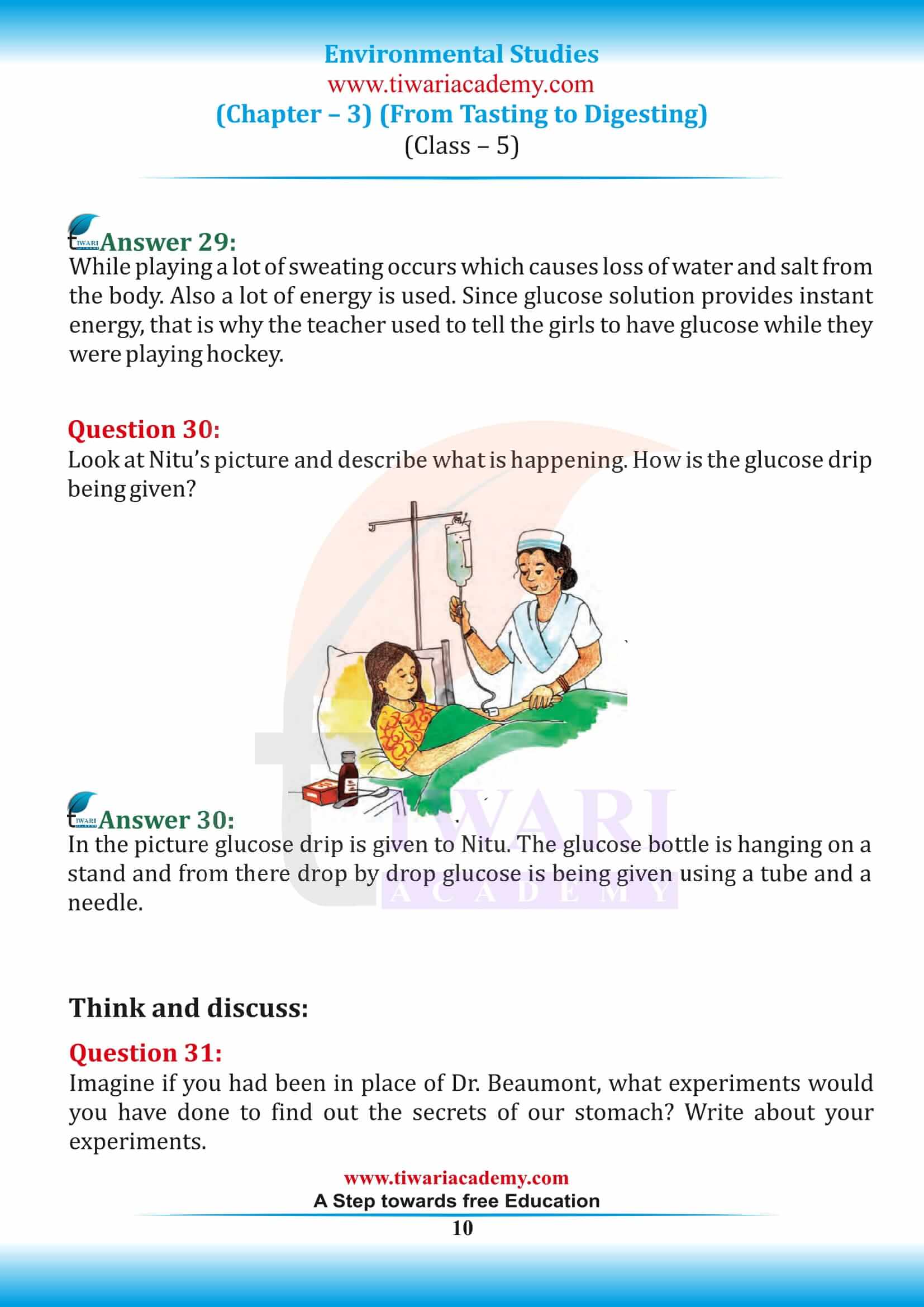 Class 5 EVS Chapter 3 all question answers