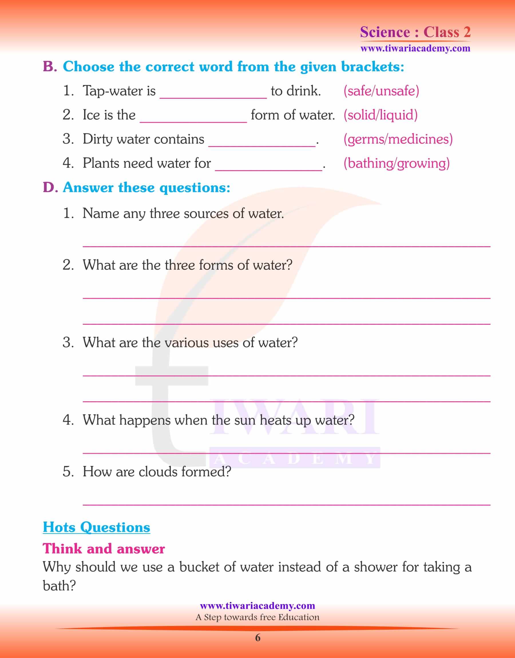 Class 2 Science Chapter 10