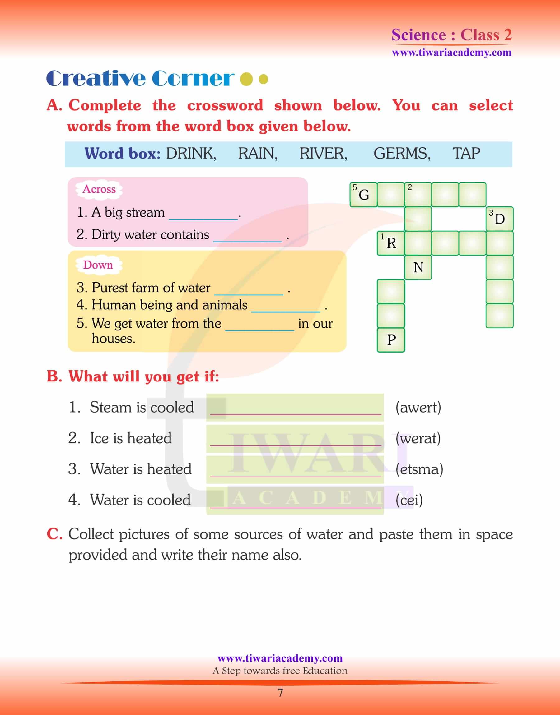 Class 2 Science Chapter 10 Worksheets
