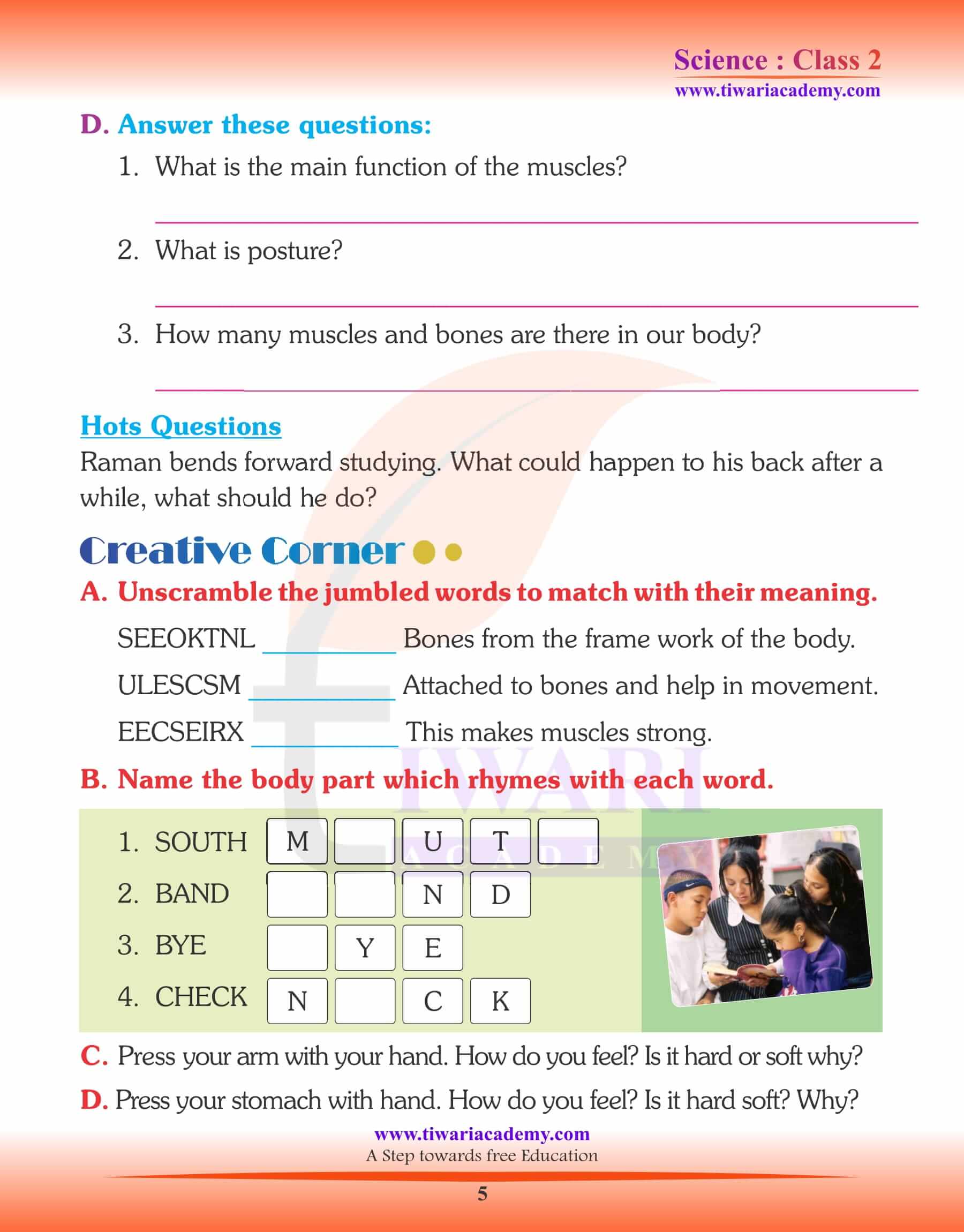 Class 2 Science Chapter 5 Worksheets