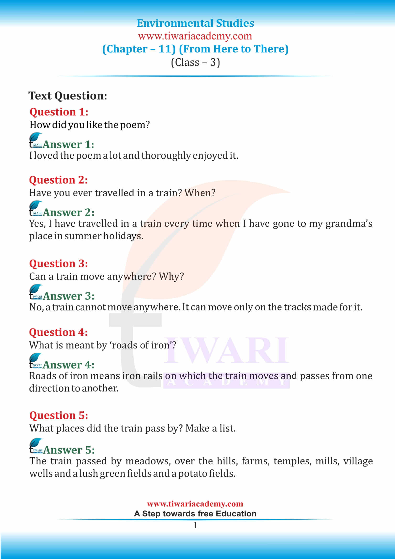 Class 3 EVS Beginning of Time notebook work