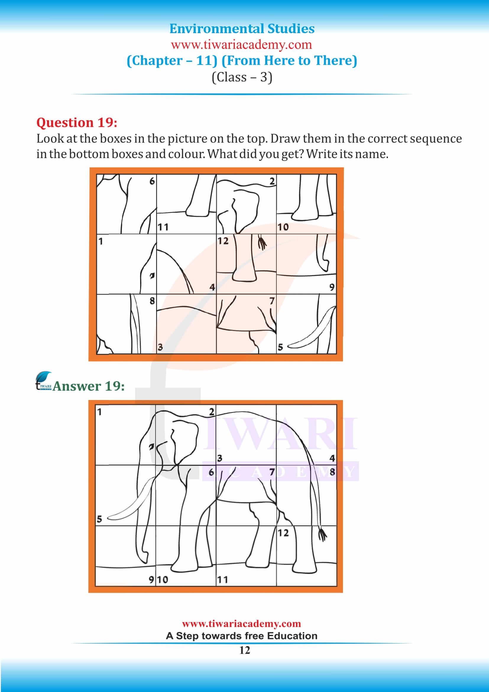 Class 3 EVS Chapter 11 free solutions