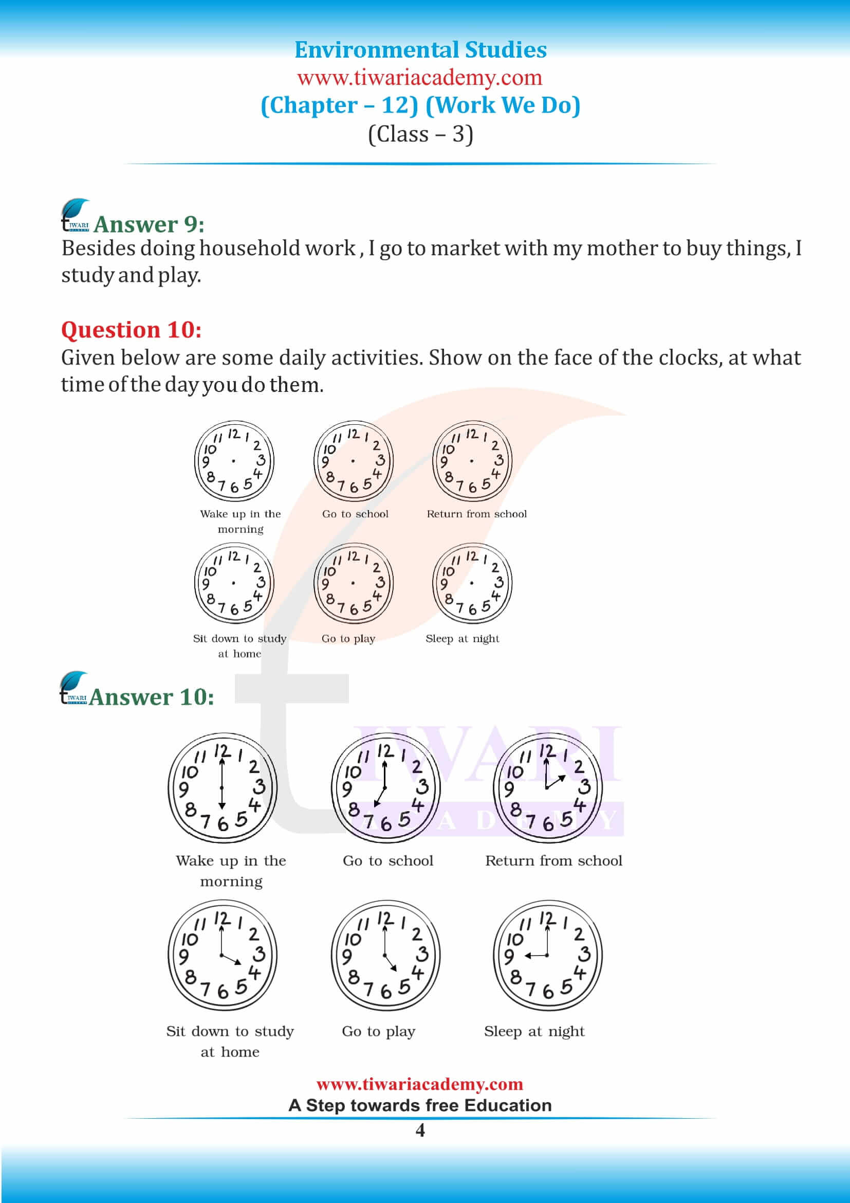 Class 3 EVS Chapter 12 Work We Do - Explanation & NCERT Exercise (Pg No. 80-88)