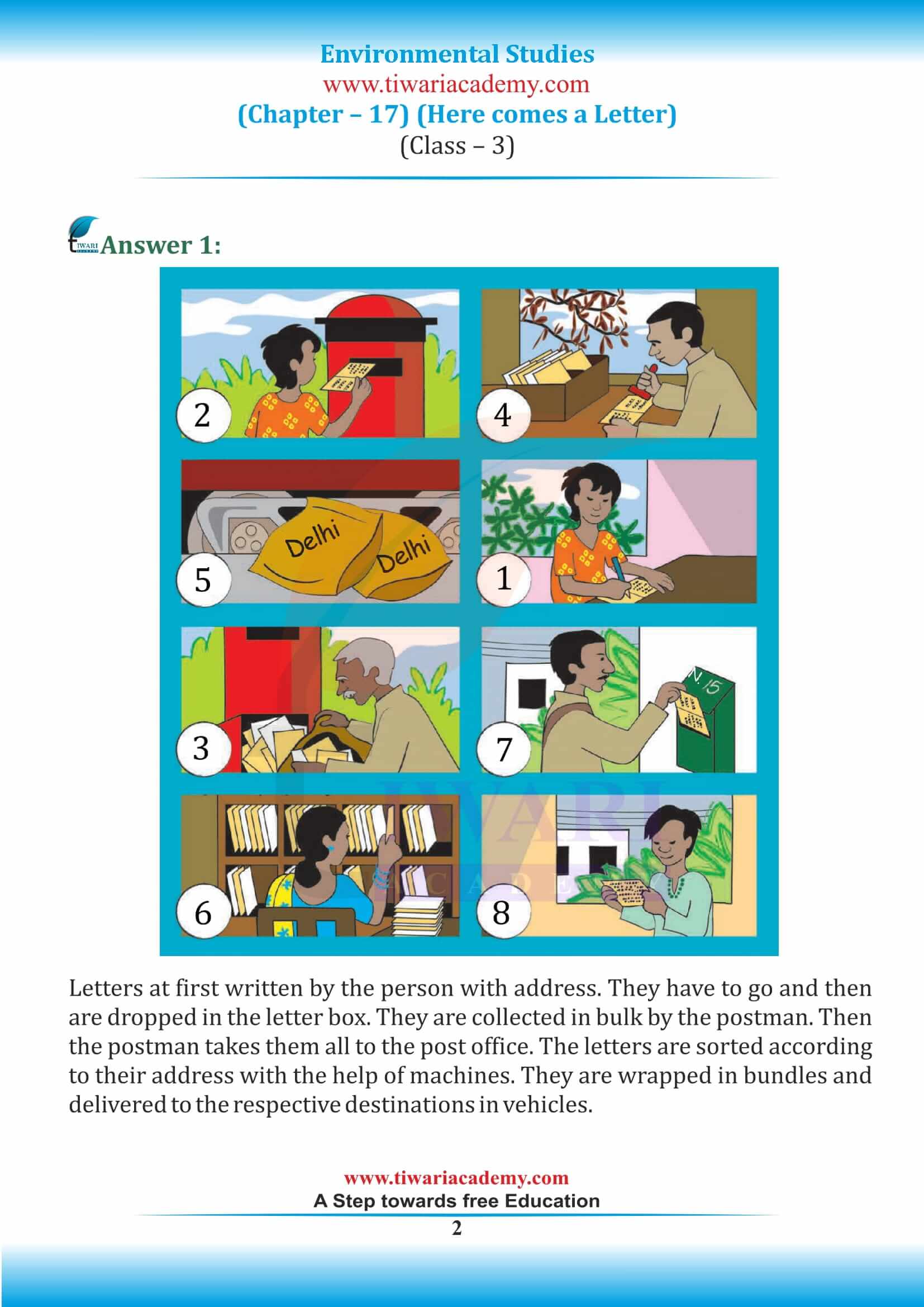 NCERT Solutions for Class 3 EVS Chapter 17