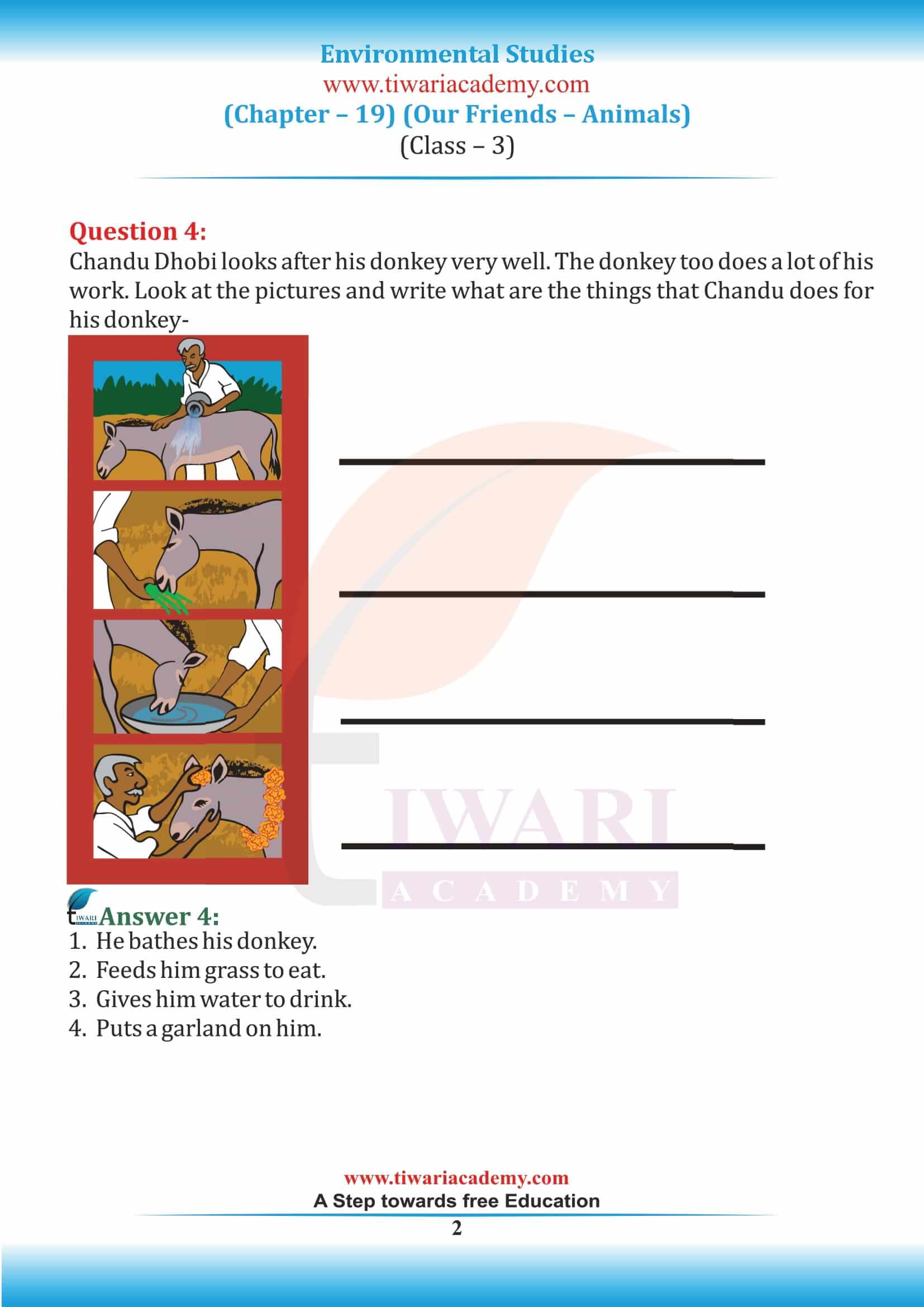 NCERT Solutions for Class 3 EVS Chapter 19