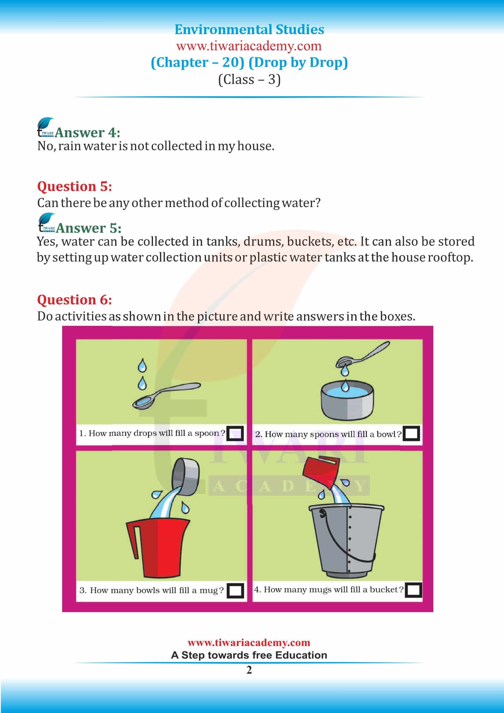 NCERT Solutions for Class 3 EVS Chapter 20