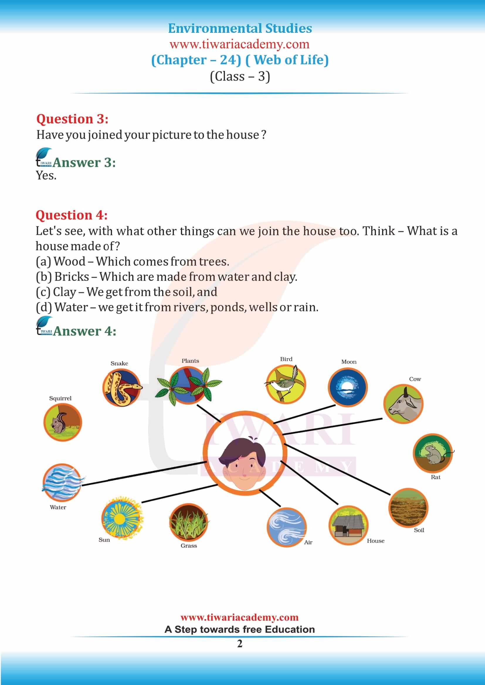 NCERT Solutions for Class 3 EVS Chapter 24