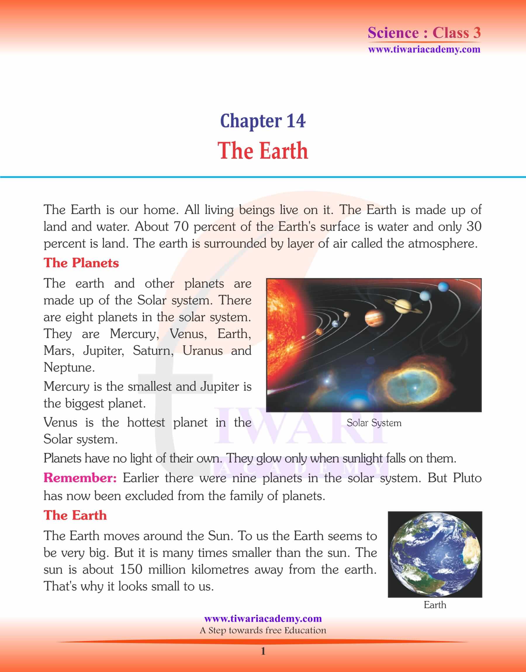NCERT Solutions for Class 3 Science Chapter 14