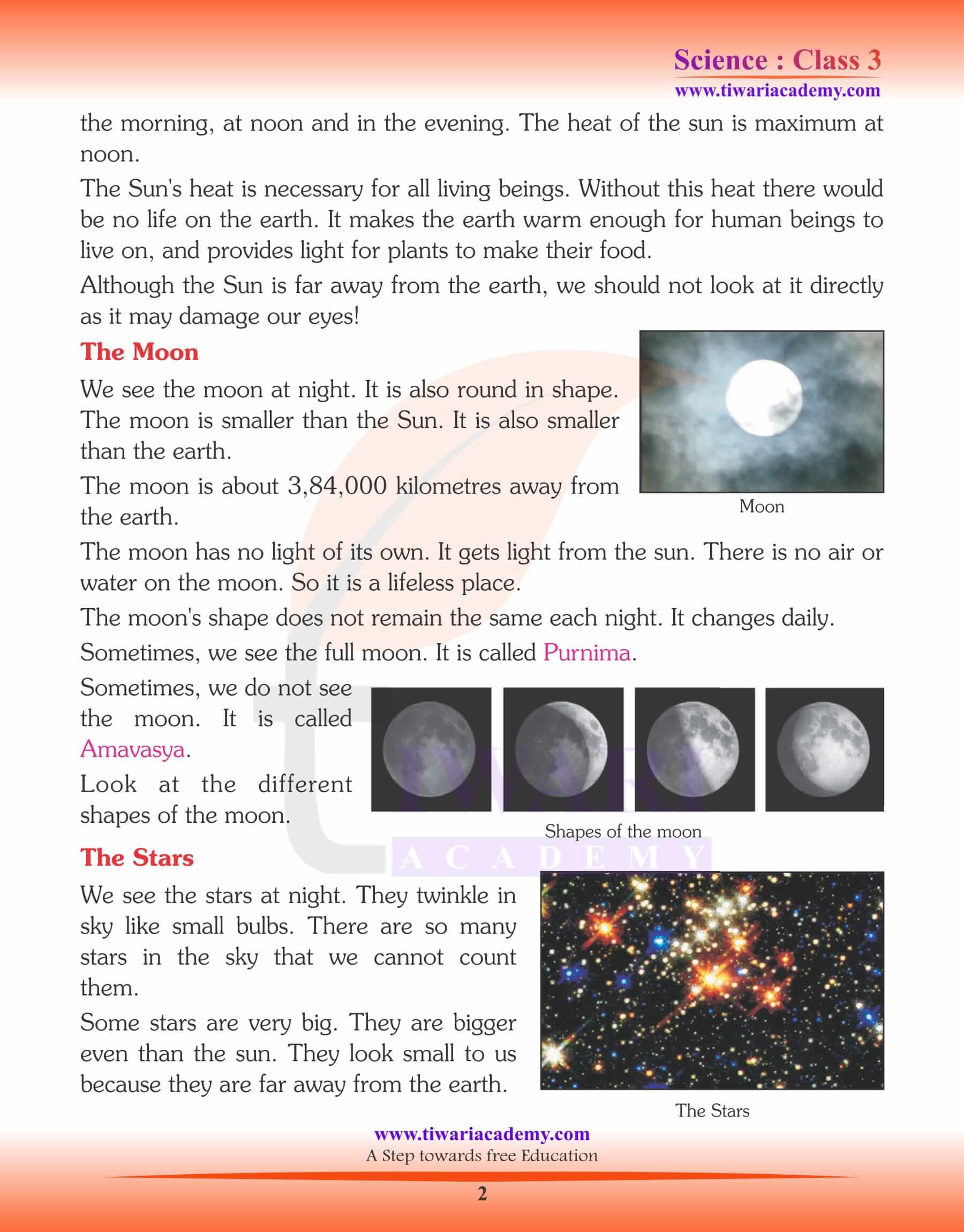 Class 3 Science Chapter 15 Heavenly Bodies in Outer Space