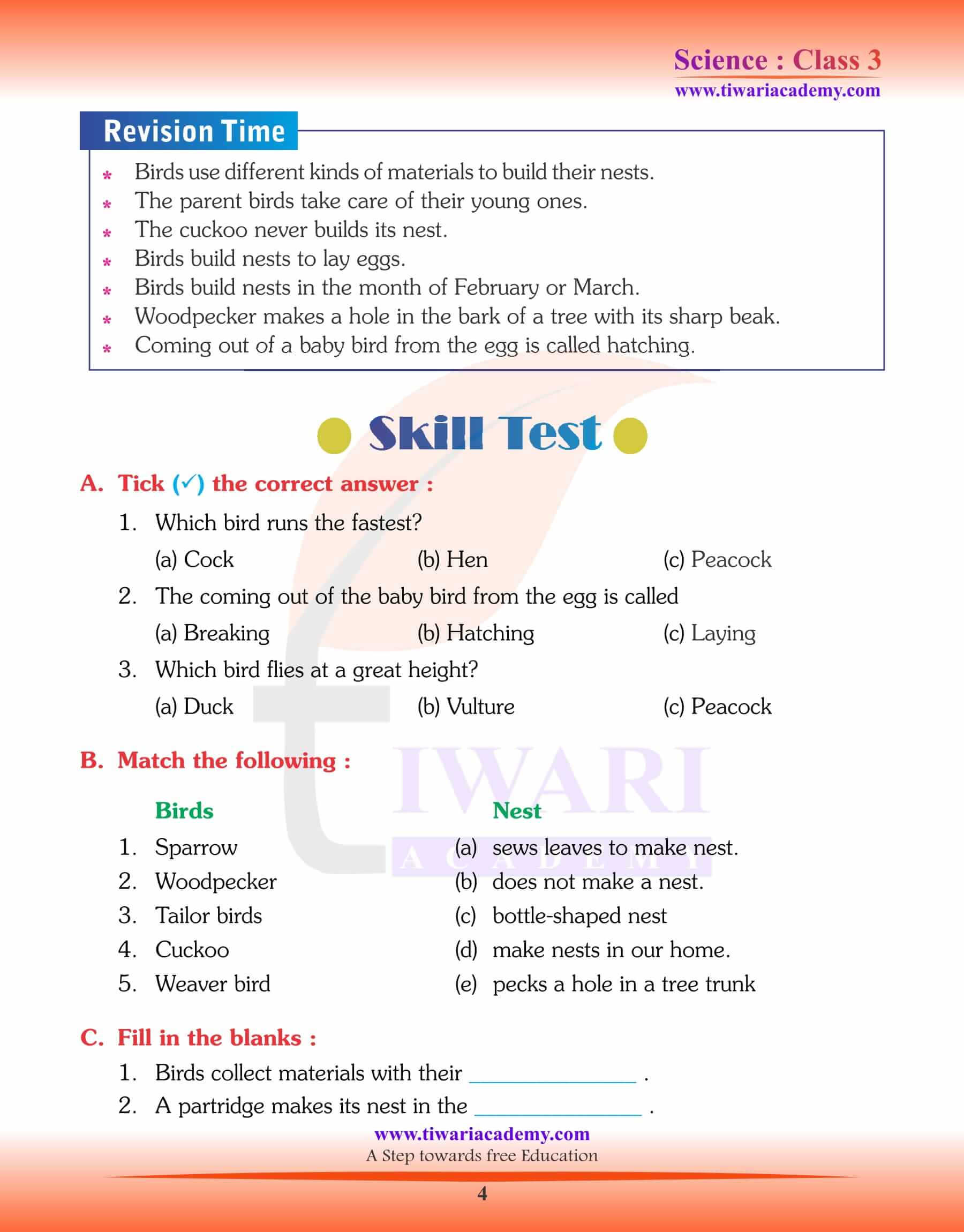 Class 3 Science Chapter 4