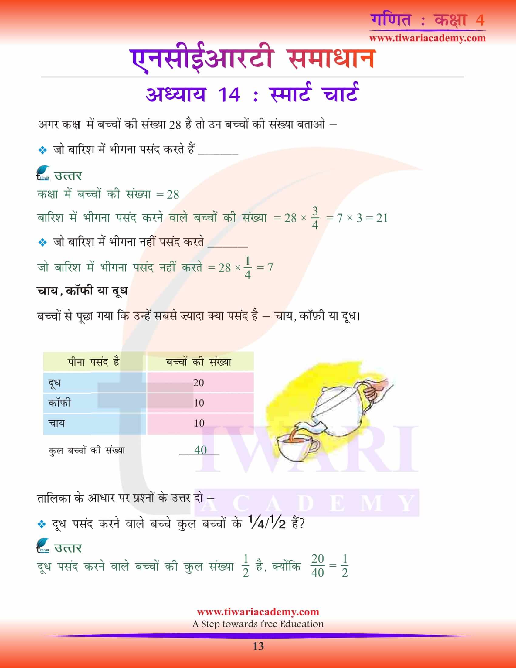 Class 4 Maths Chapter 14 Hindi Medium files