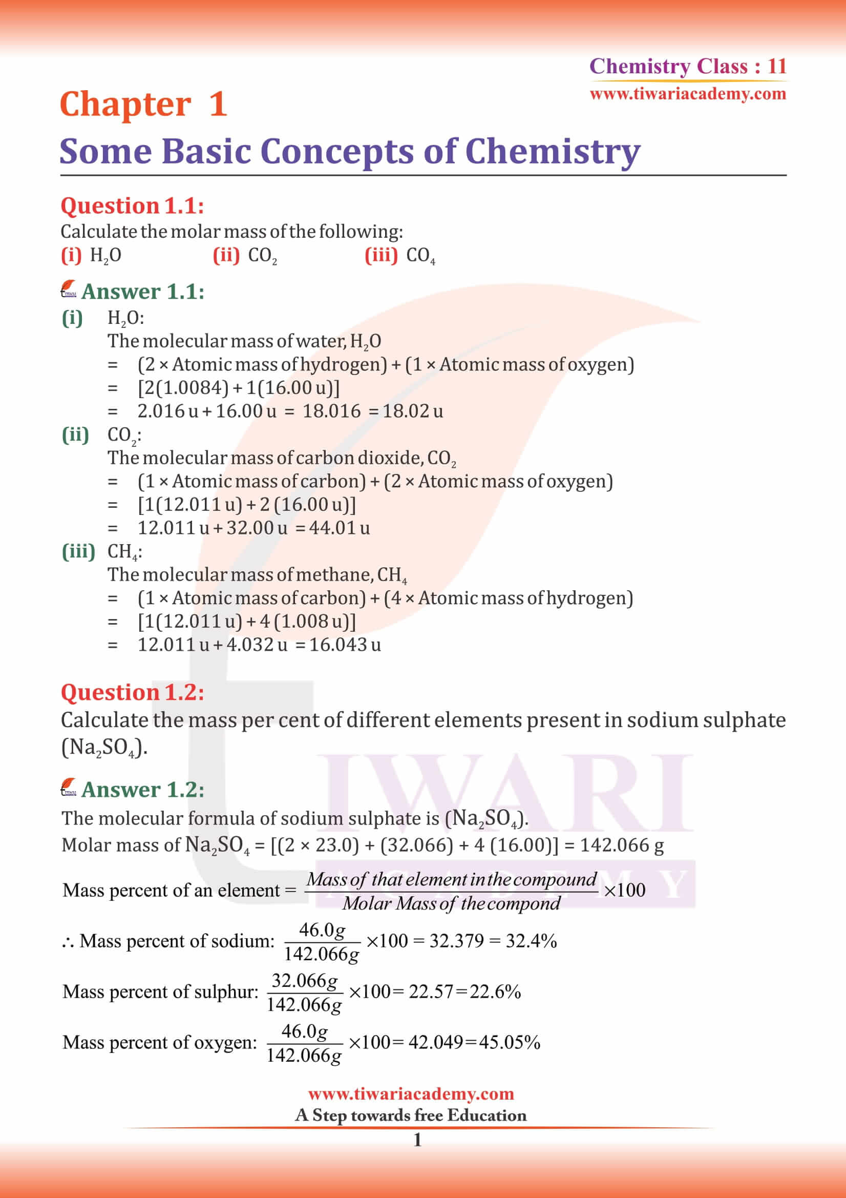chapter 1 chemistry class 11 ncert solutions