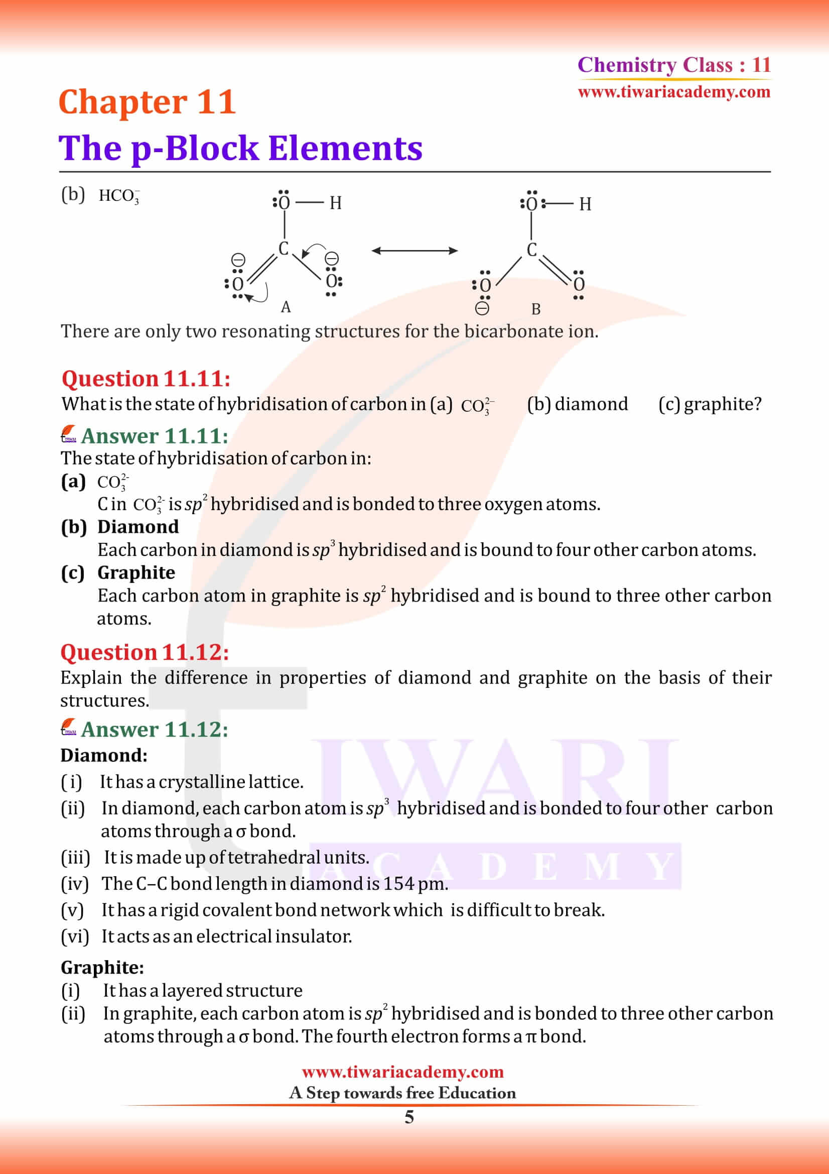 NCERT Solutions for Class 11 Chemistry Chapter 11 intext questions