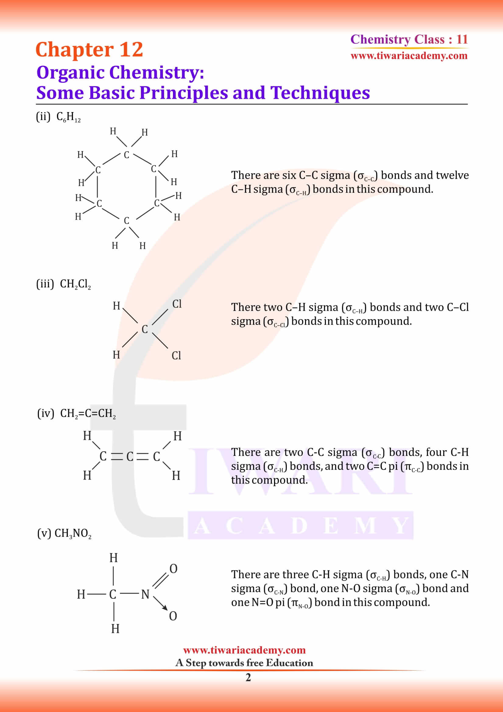 NCERT Solutions for Class 11 Chemistry Chapter 12