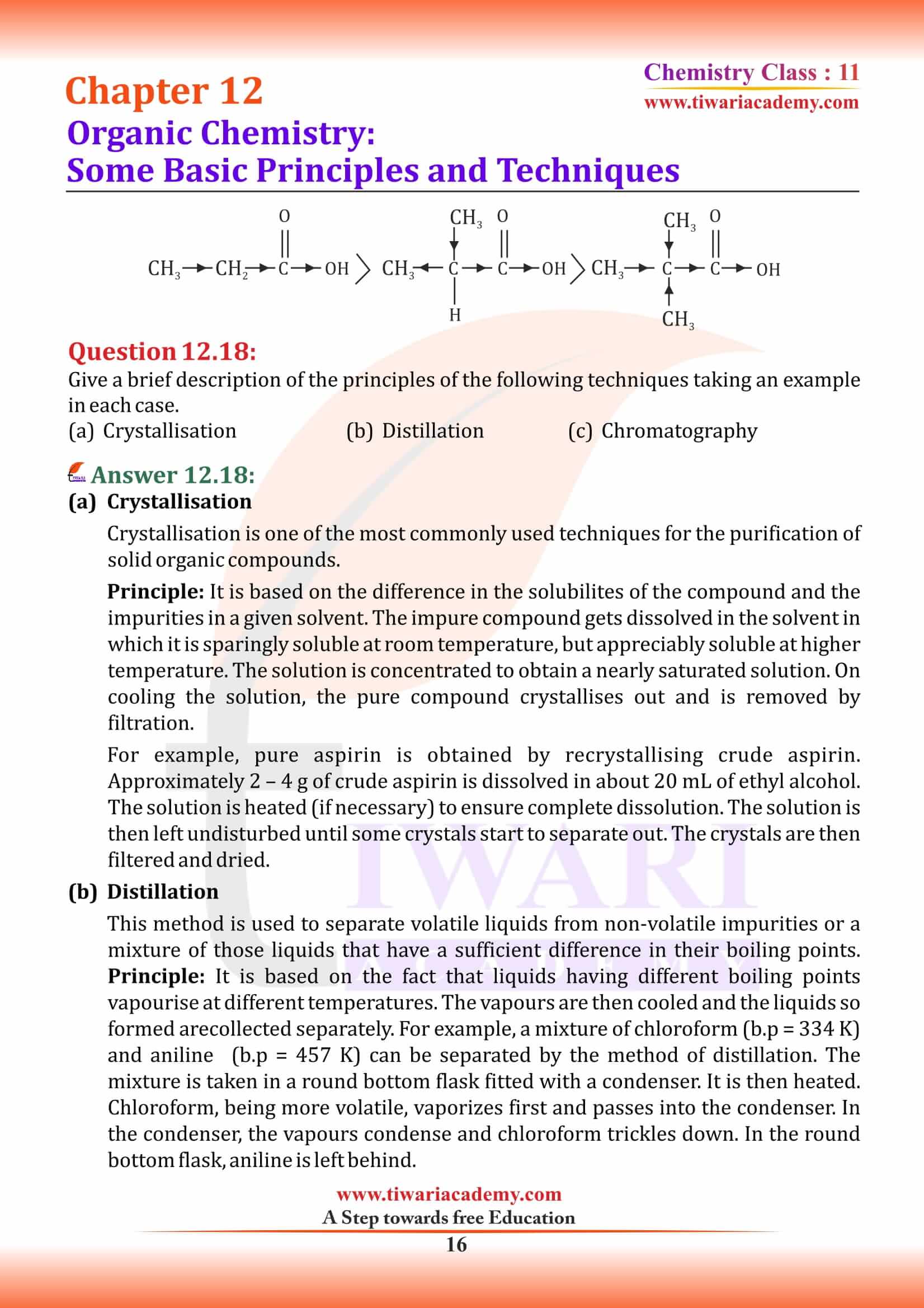 11th Chemistry Chapter 12
