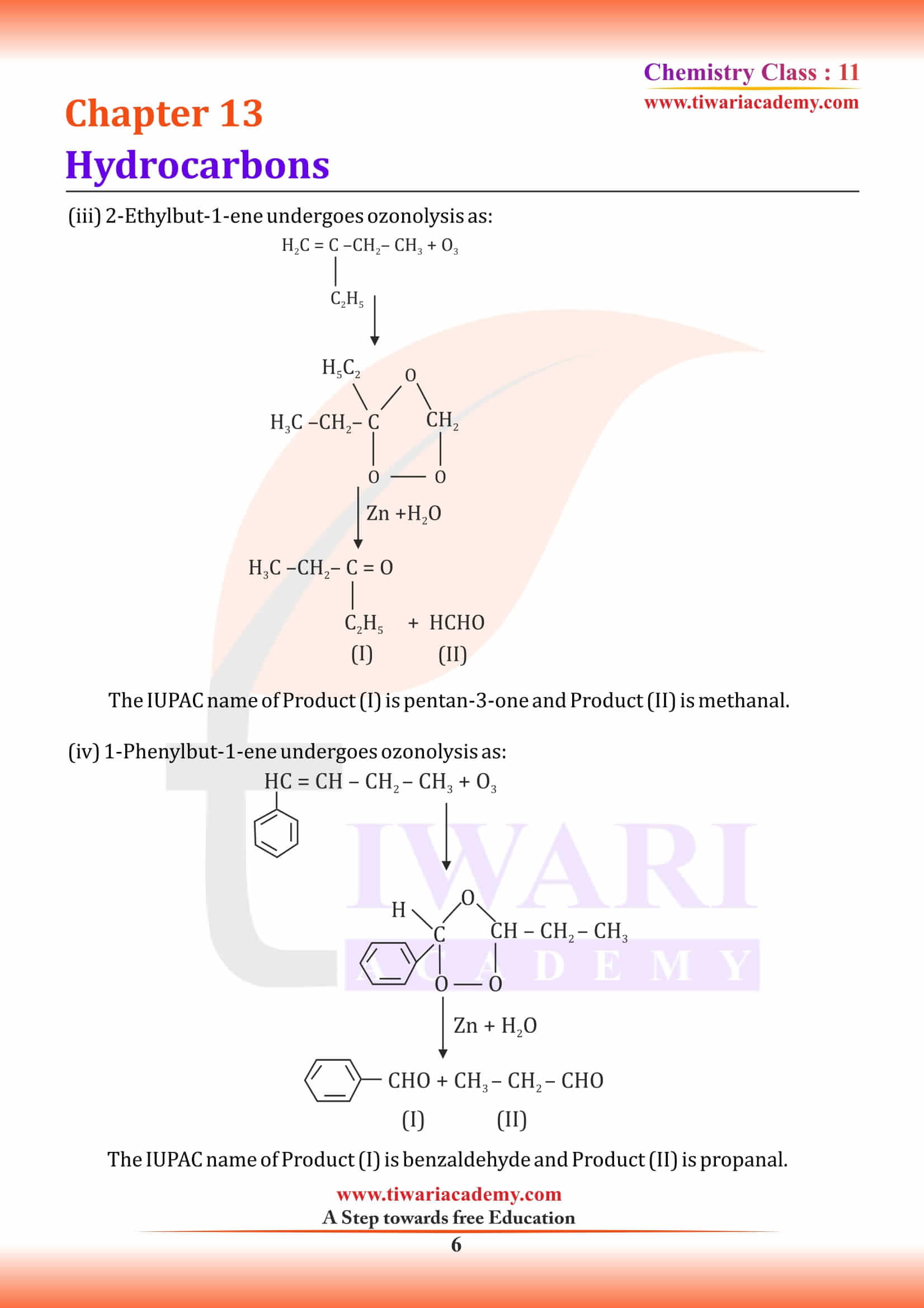NCERT Solutions for Class 11 Chemistry Chapter 13 in PDF download