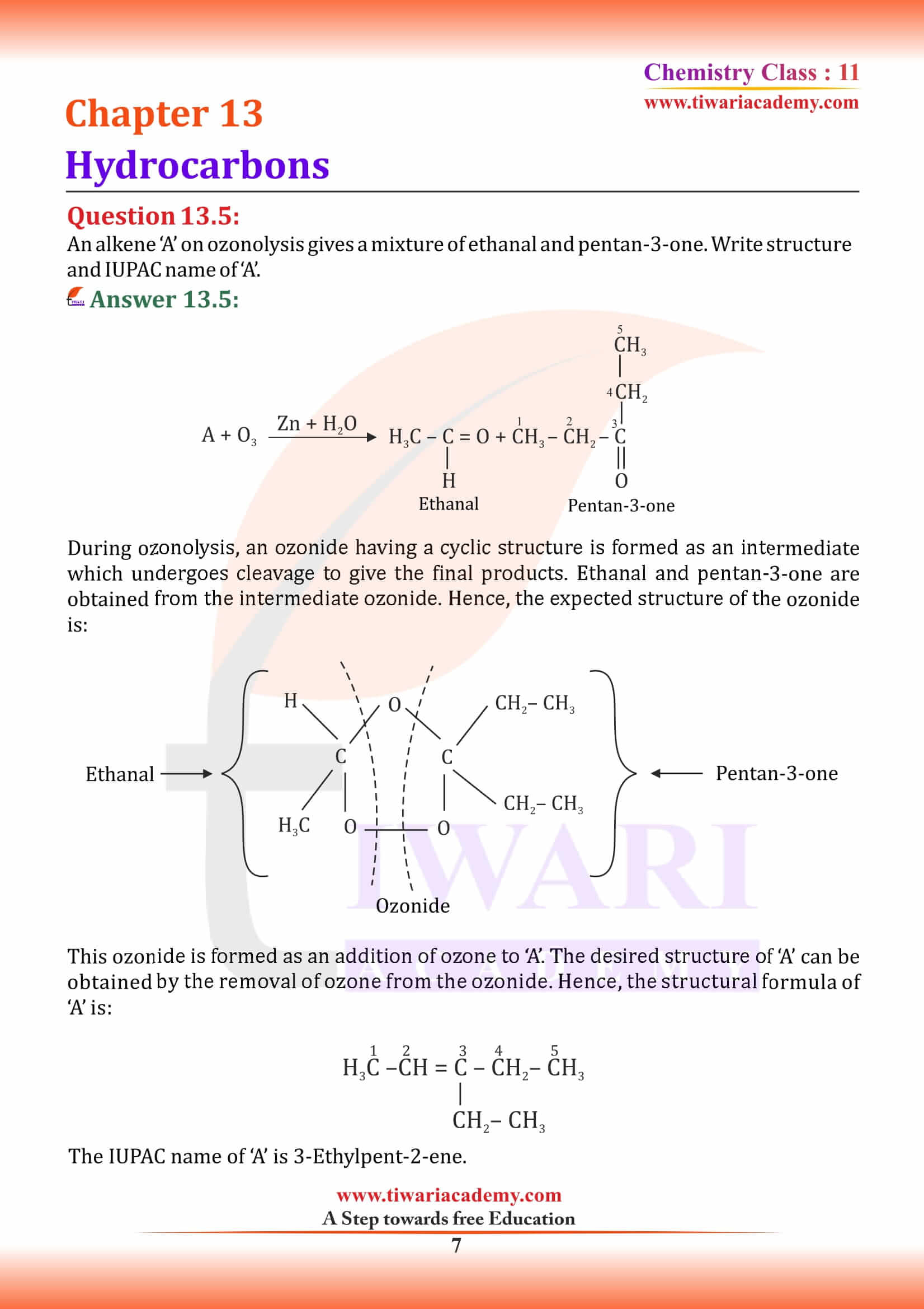 Class 11 Chemistry Chapter 13
