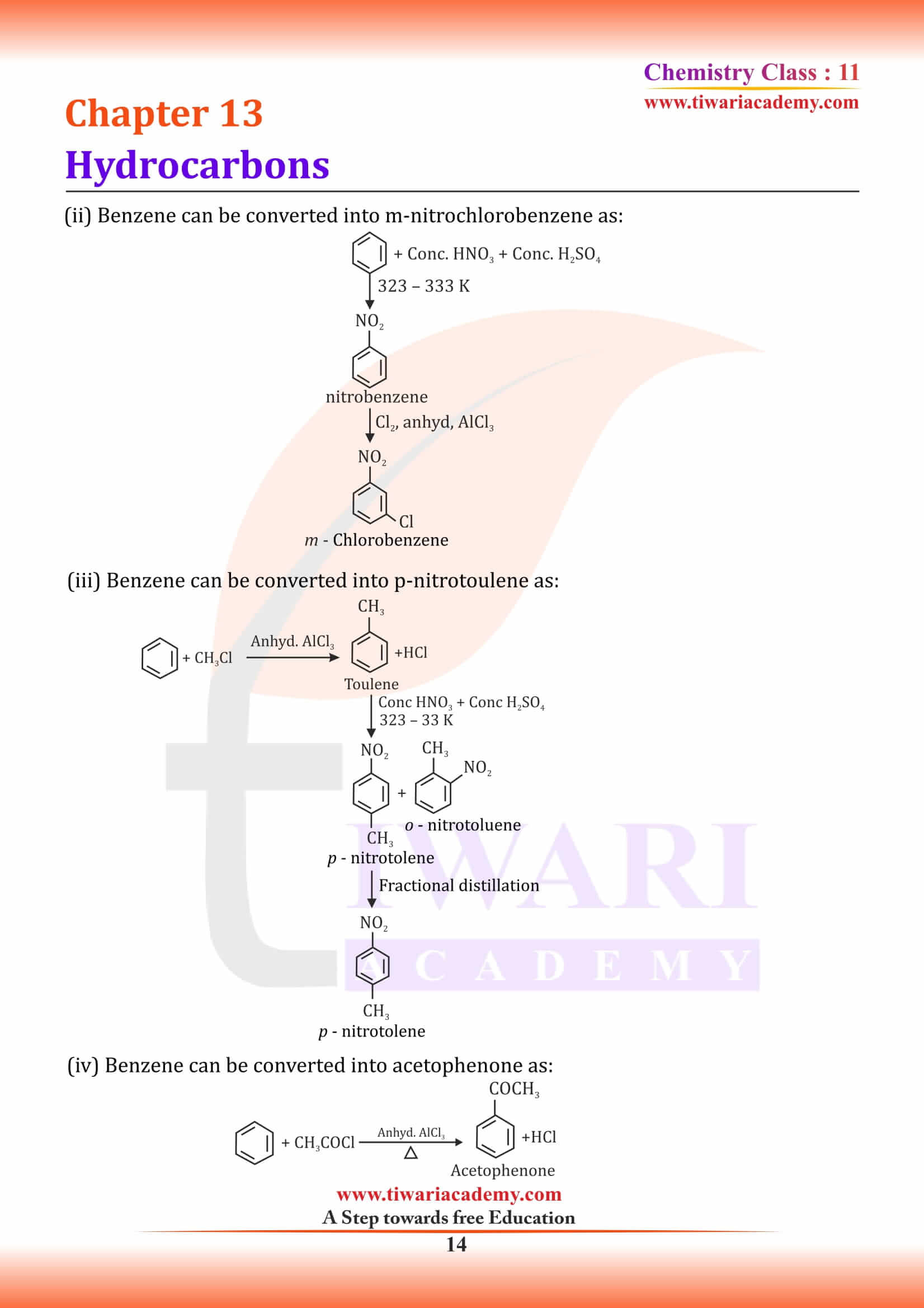 Class 11 Chemistry Chapter 13 MCQ with answers