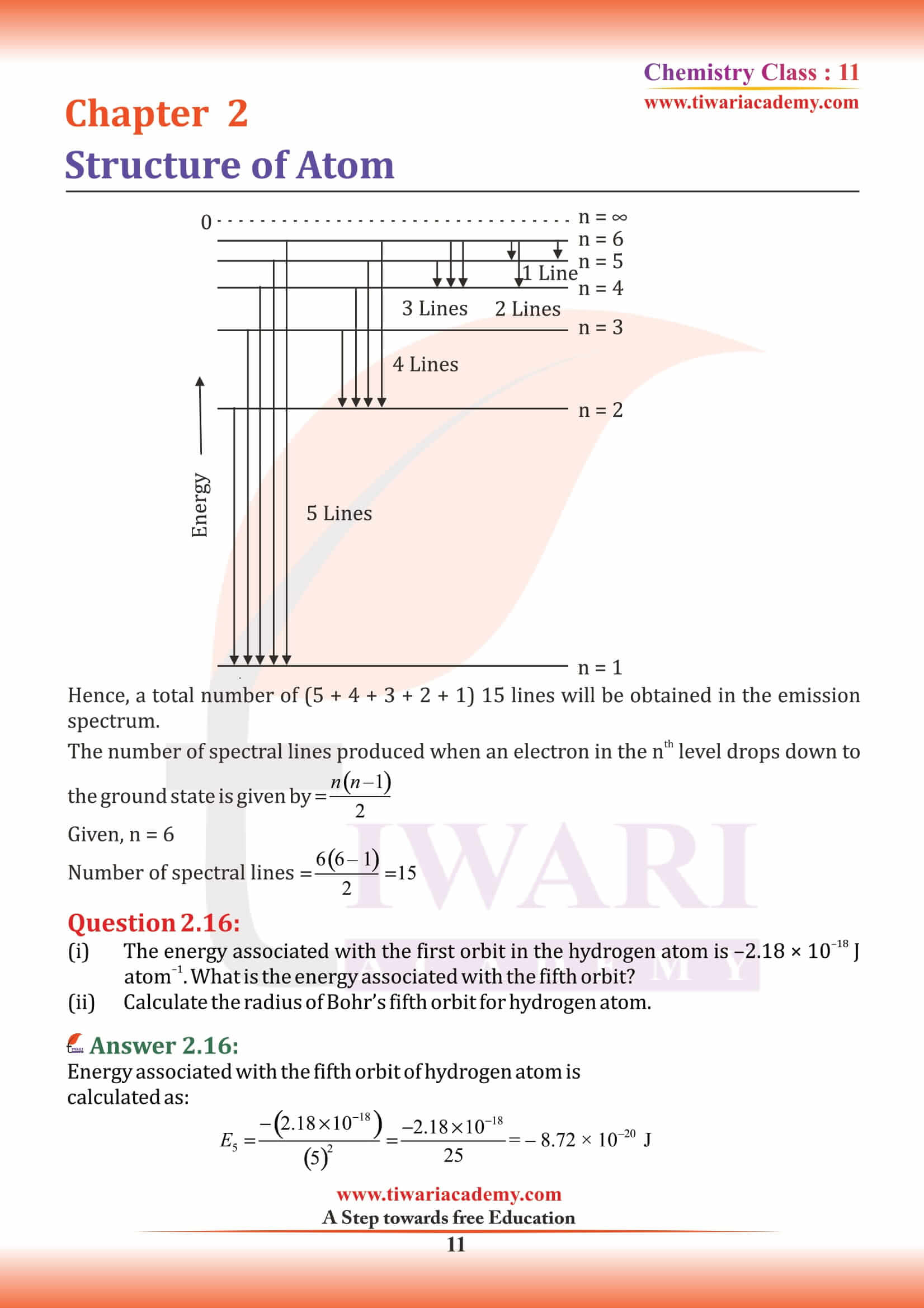 NCERT Solutions for Class 11 Chemistry Chapter 2 all answers