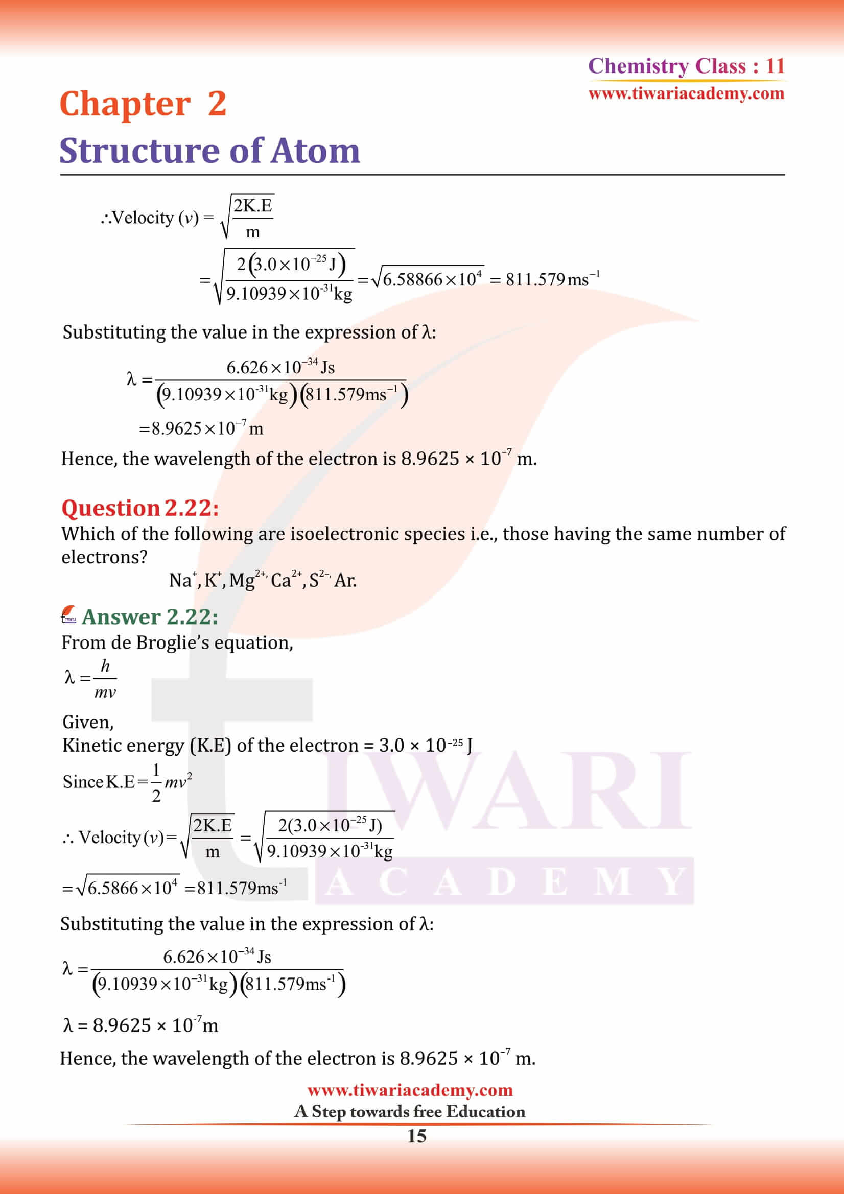 NCERT Solutions for Class 11 Chemistry Chapter 2 updated