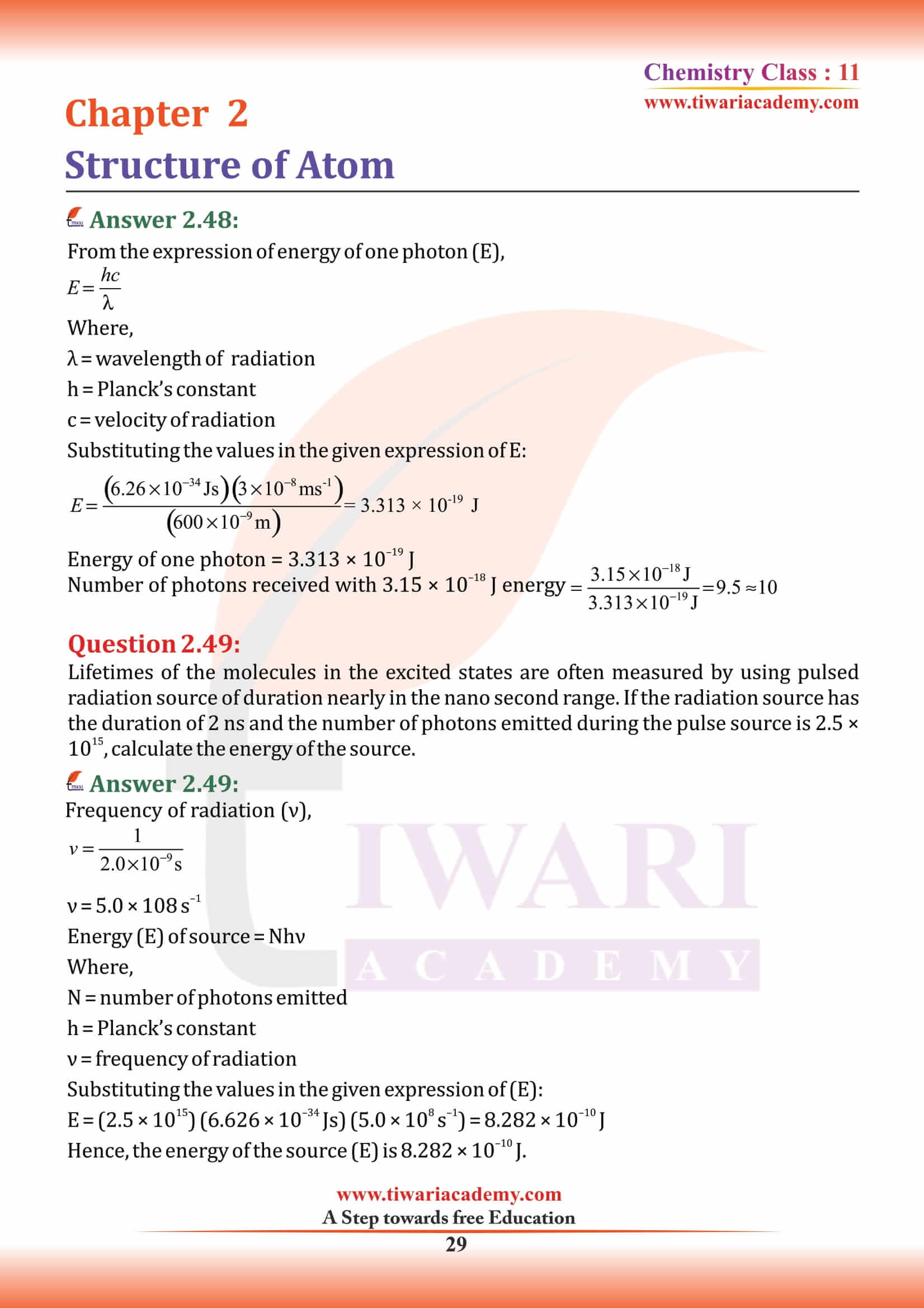 Class 11 Chemistry Chapter 2 guide download