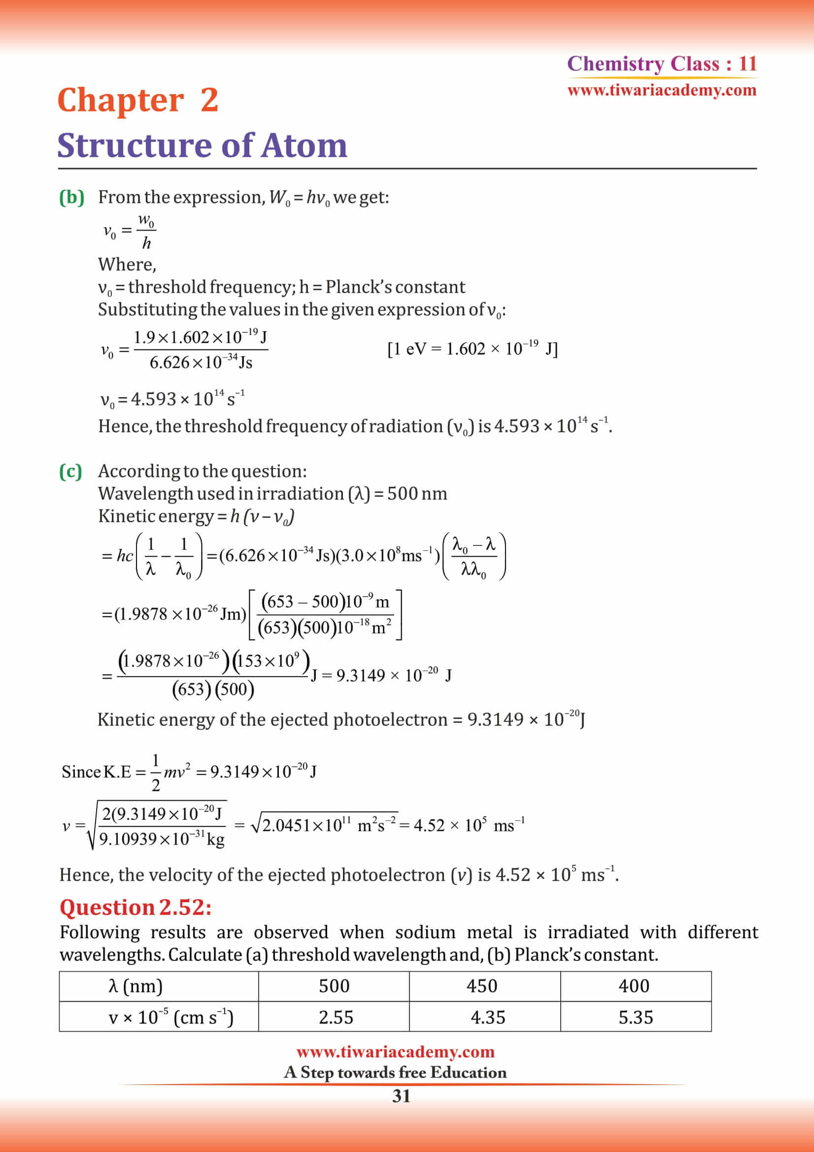 Class 11 Chemistry Chapter 2 intext questions