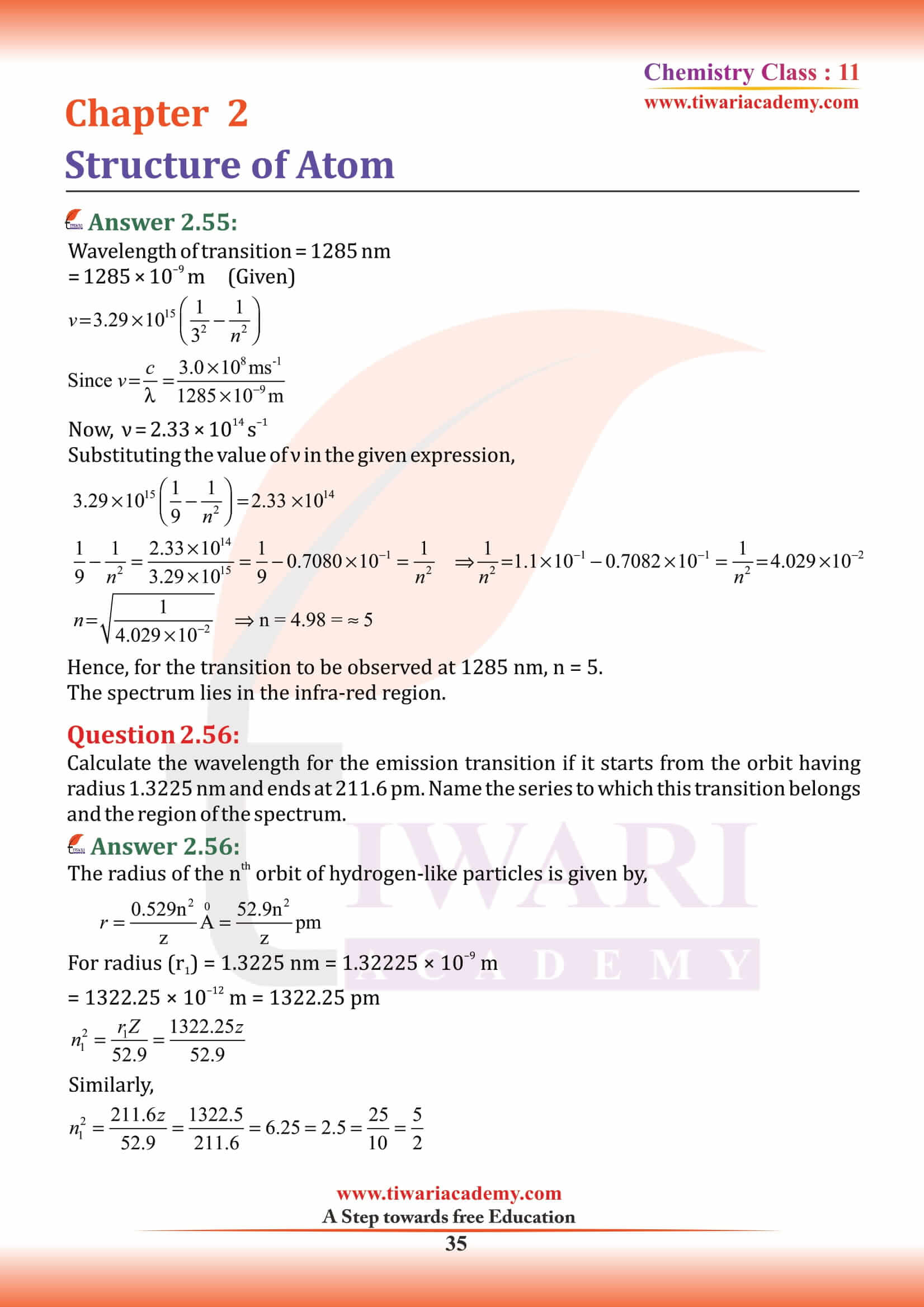 Class 11 Chemistry Chapter 2 solutions in PDF