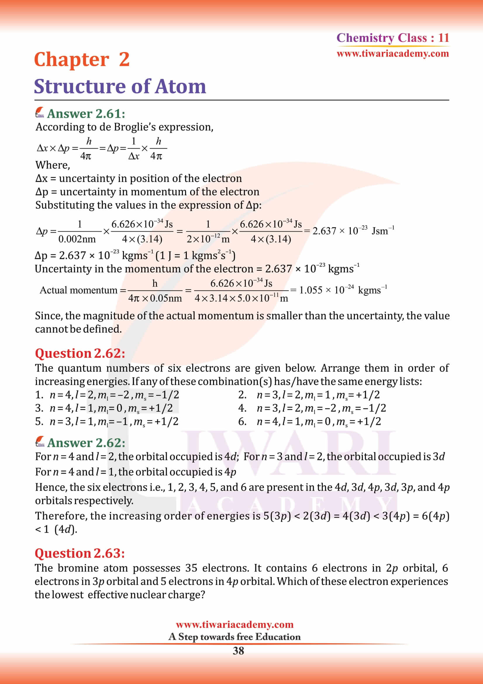 Class 11 Chemistry Chapter 2 revision books