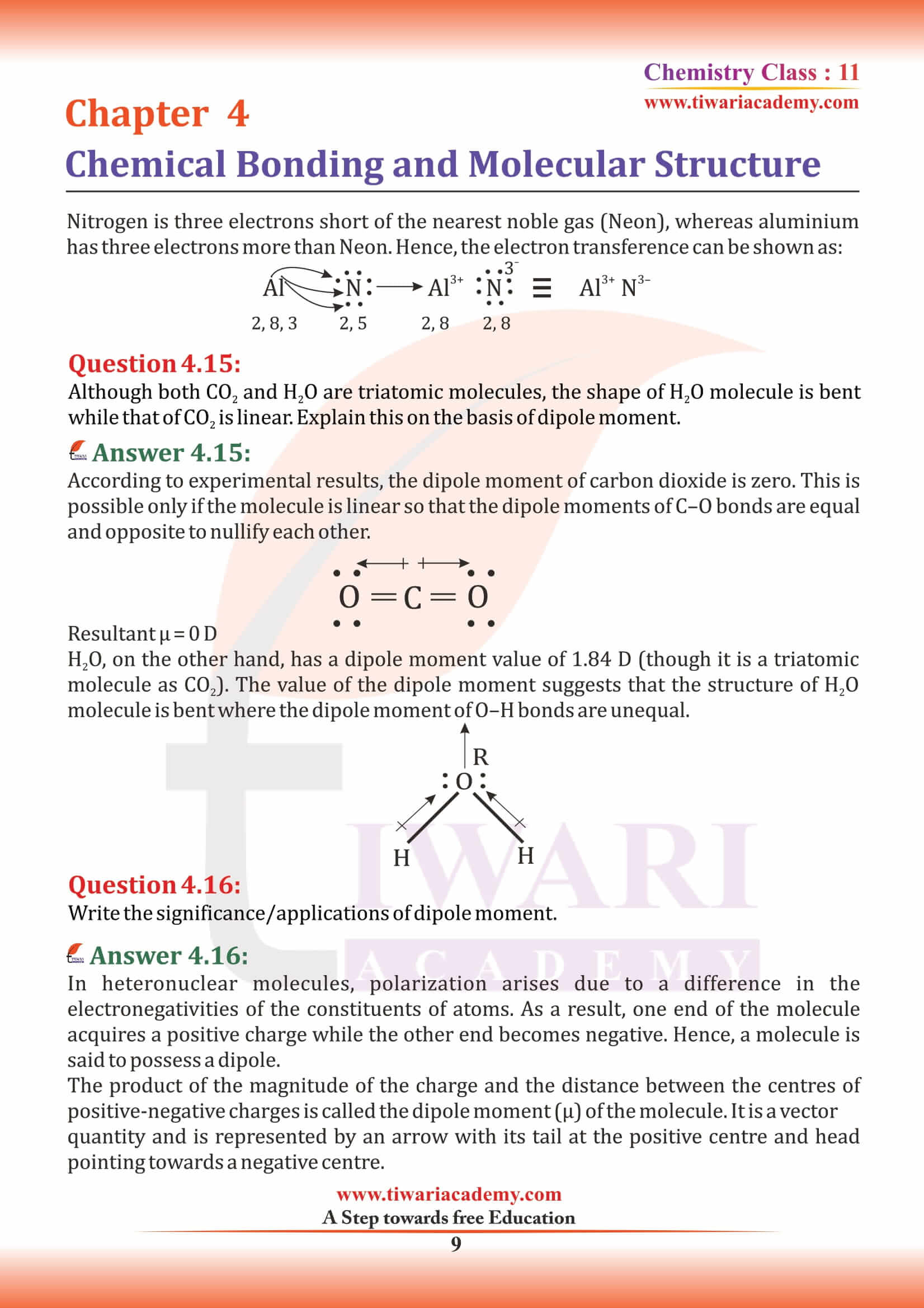 NCERT Solutions for Class 11 Chemistry Chapter 4 intext questions