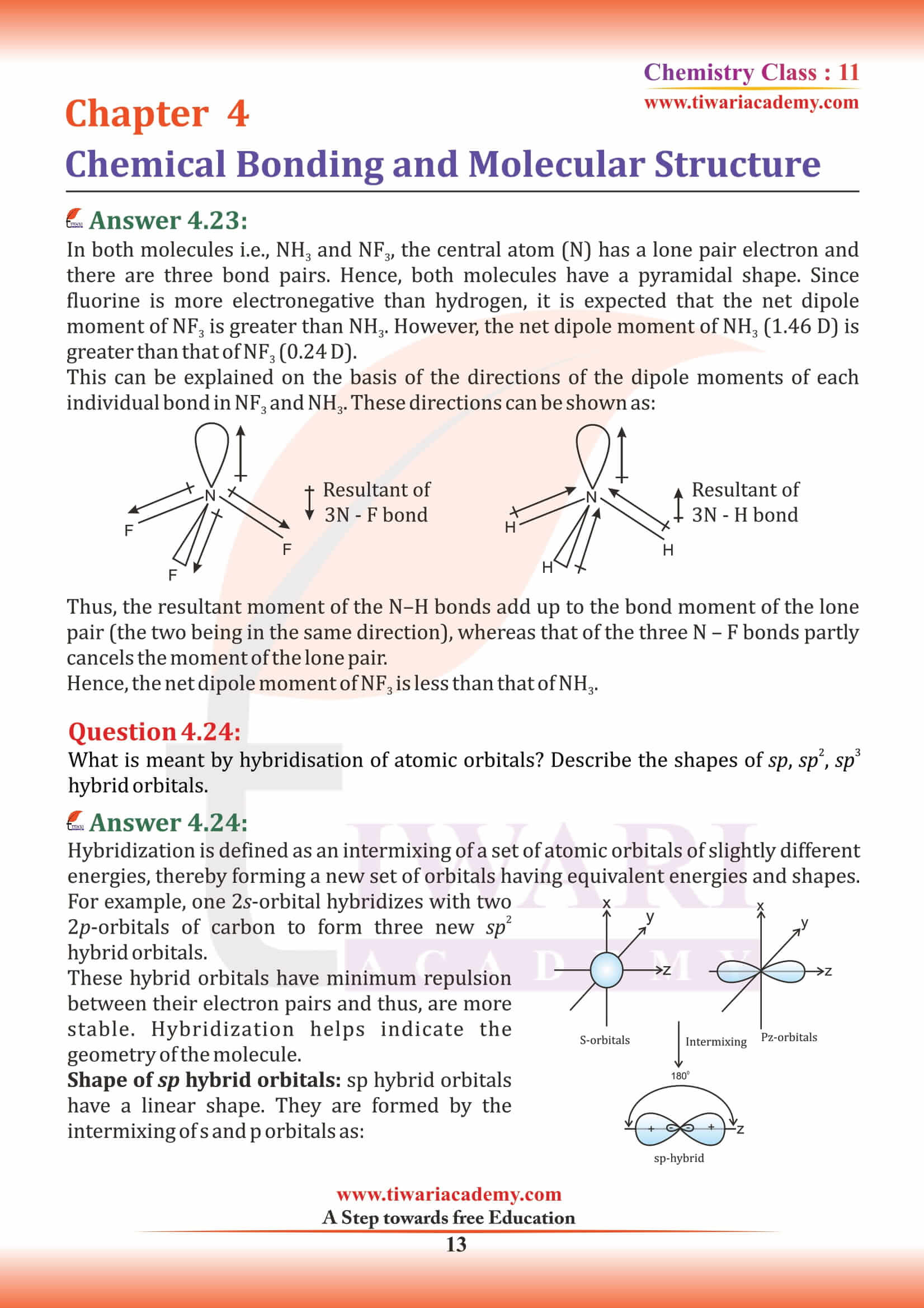 Class 11 Chemistry Chapter 4