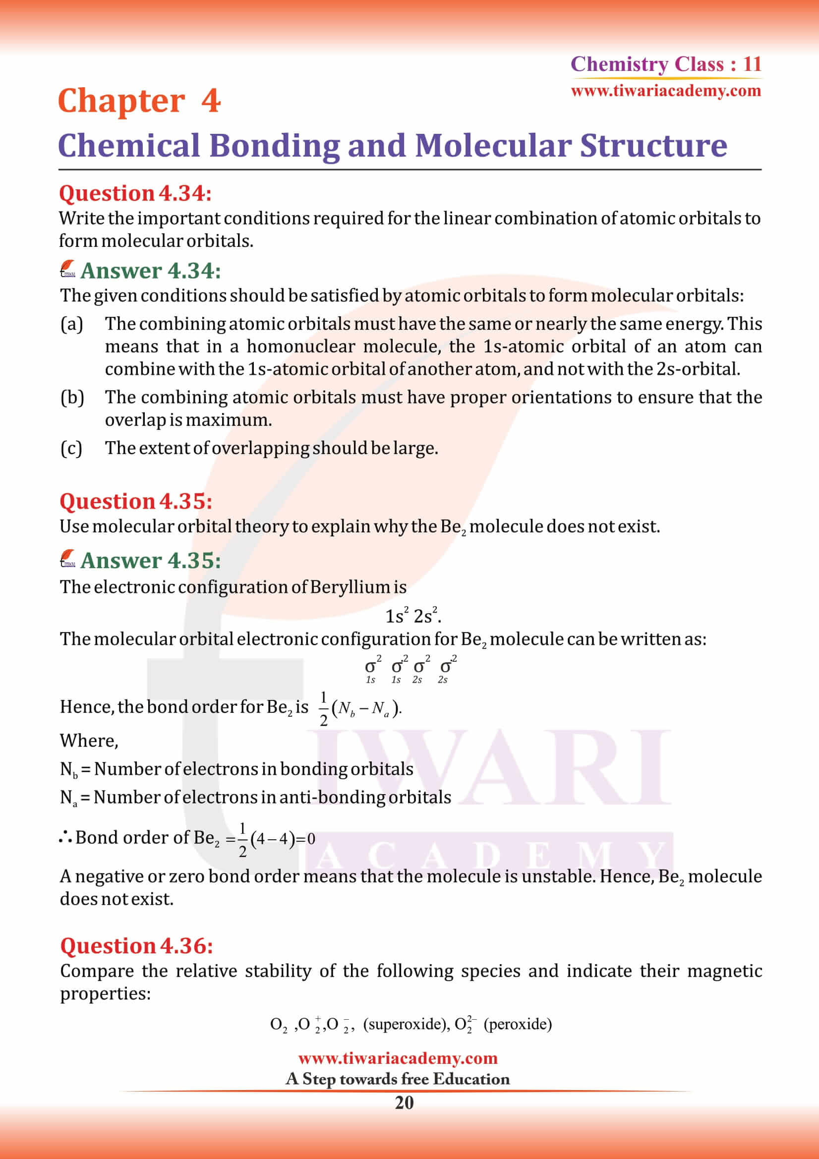 Class 11 Chemistry Chapter 4 guide in English
