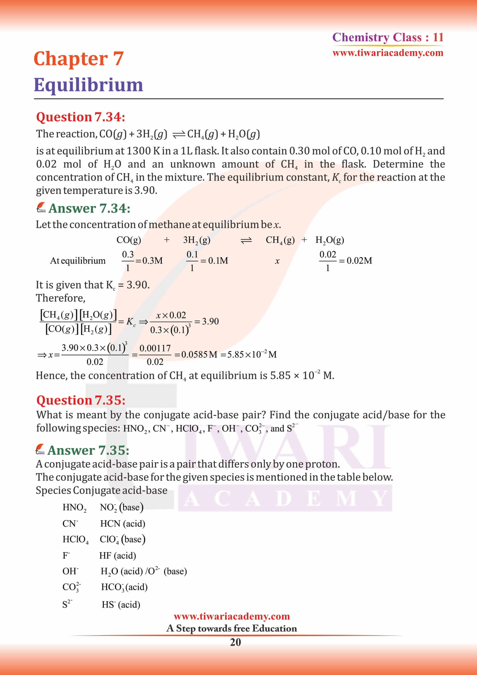 Class 11 Chemistry Chapter 7 NCERT Solutions