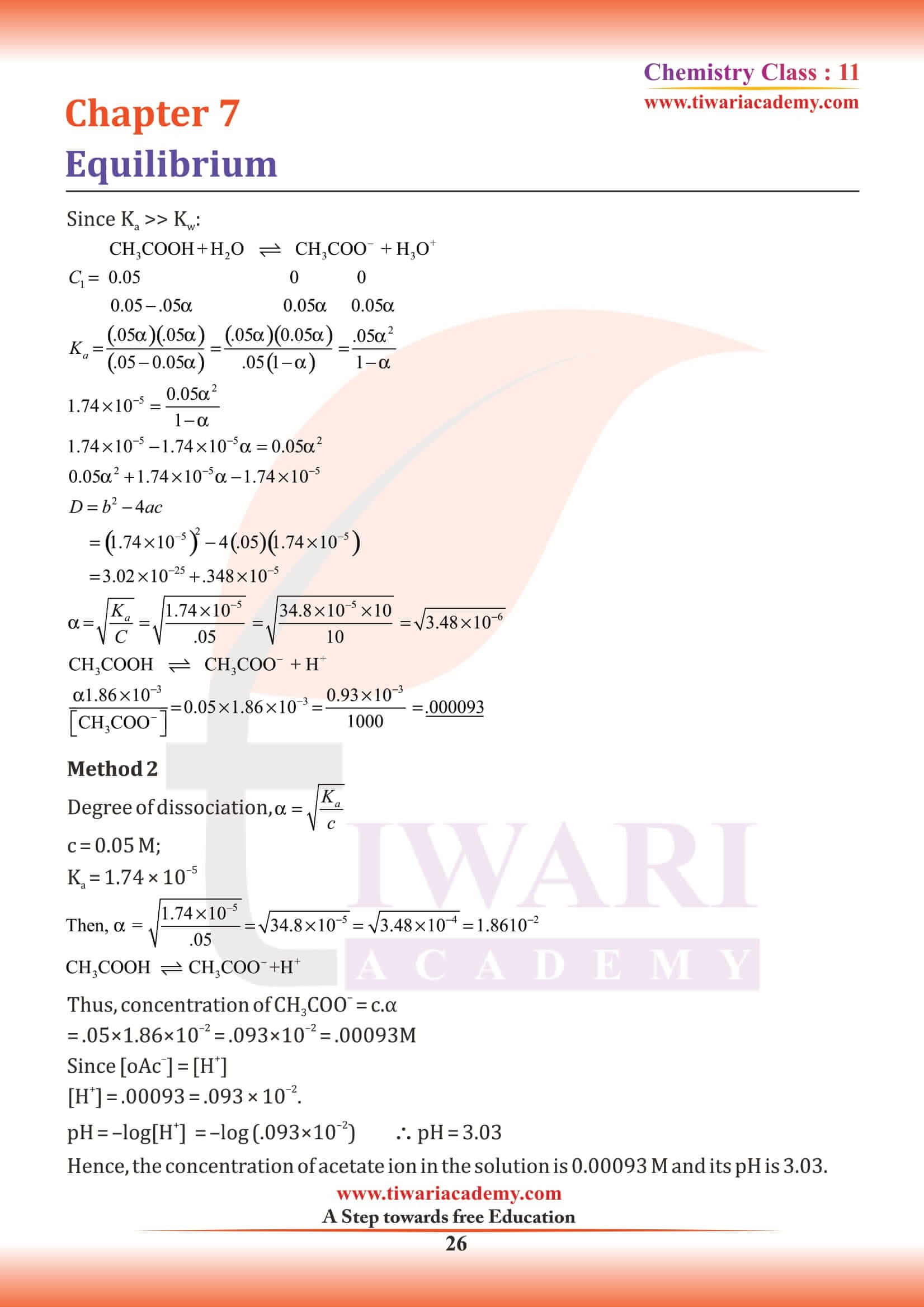 Class 11 Chemistry Chapter 7 NCERT Solutions in English Medium